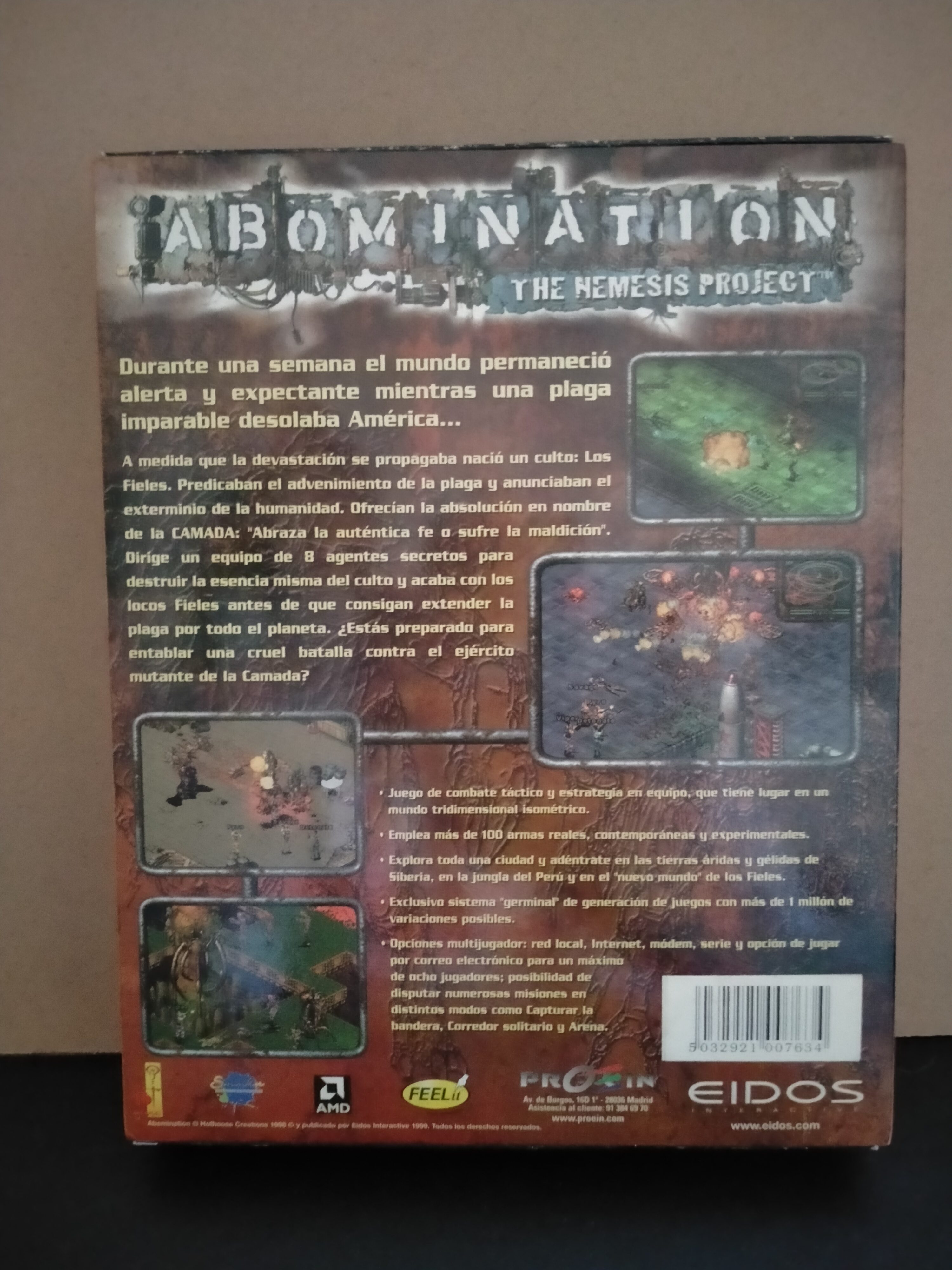 Imagen documental 2 de Abomination: The Nemesis Project, formato Big Box, para Windows 95, Windows 98, Win2000