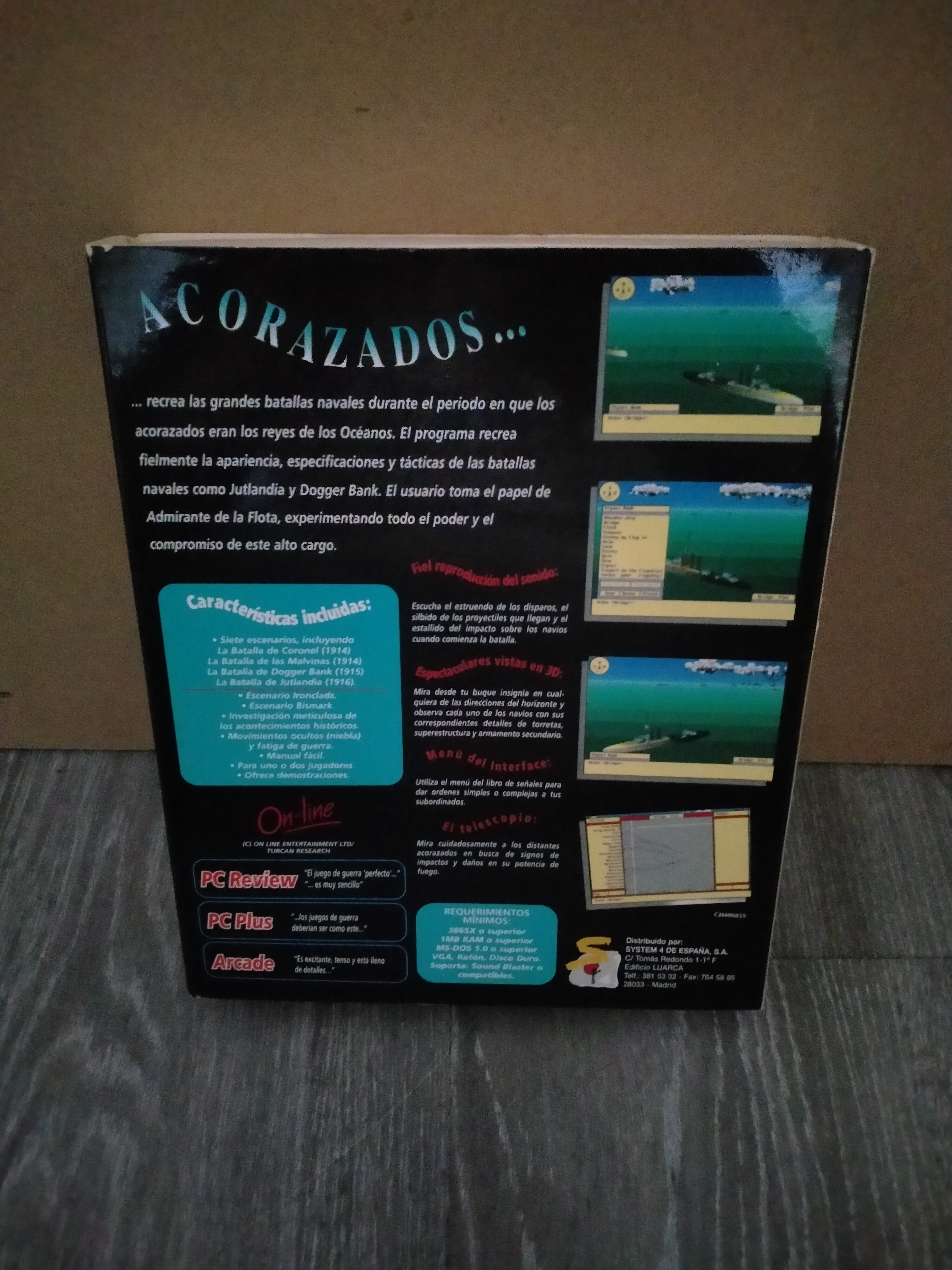 Imagen documental 2 de Acorazados Plus, formato Big Box, para MS-DOS