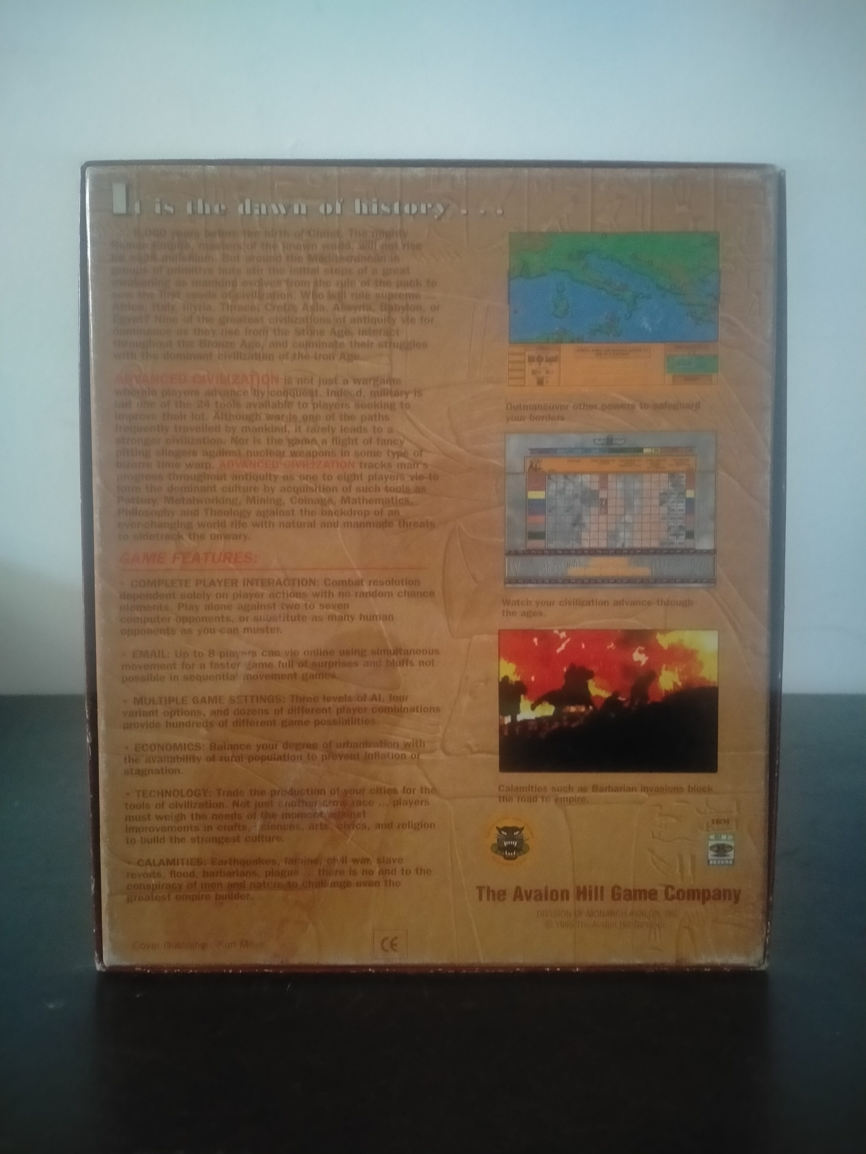 Imagen documental 2 de Advanced Civilization, formato Big Box, para MS-DOS