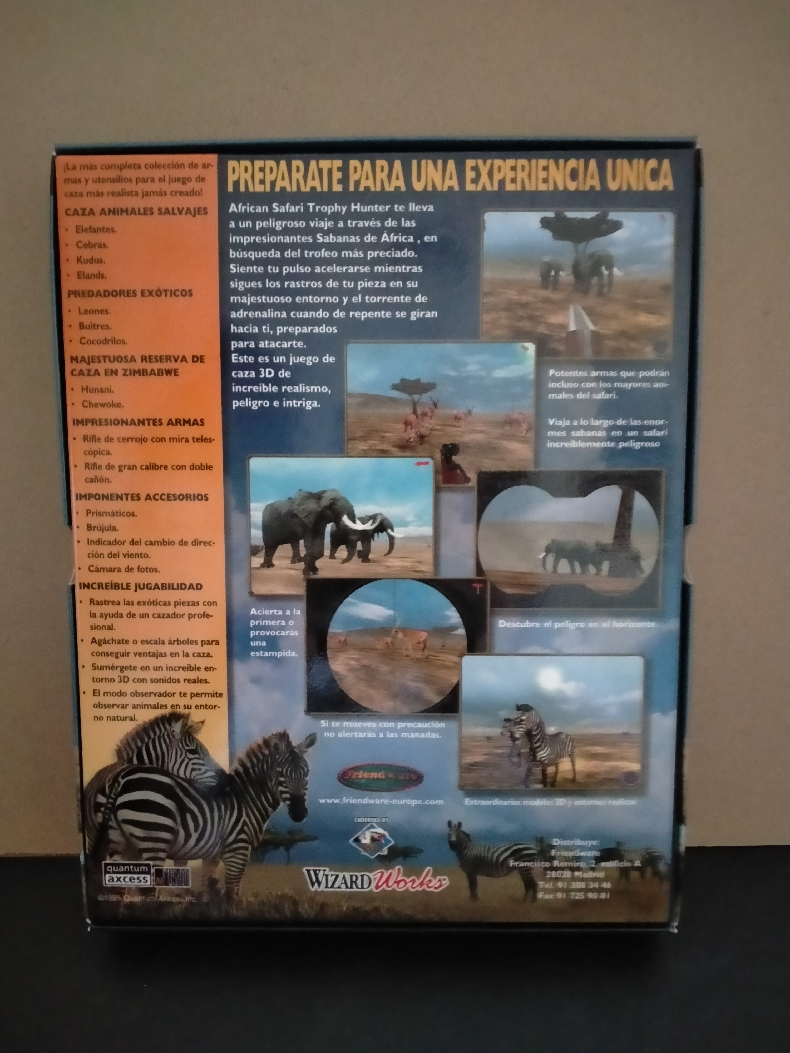 Imagen documental 2 de African Safari: Trophy Hunter 3D, formato Big Box, para Windows 95, Windows 98, Win2000