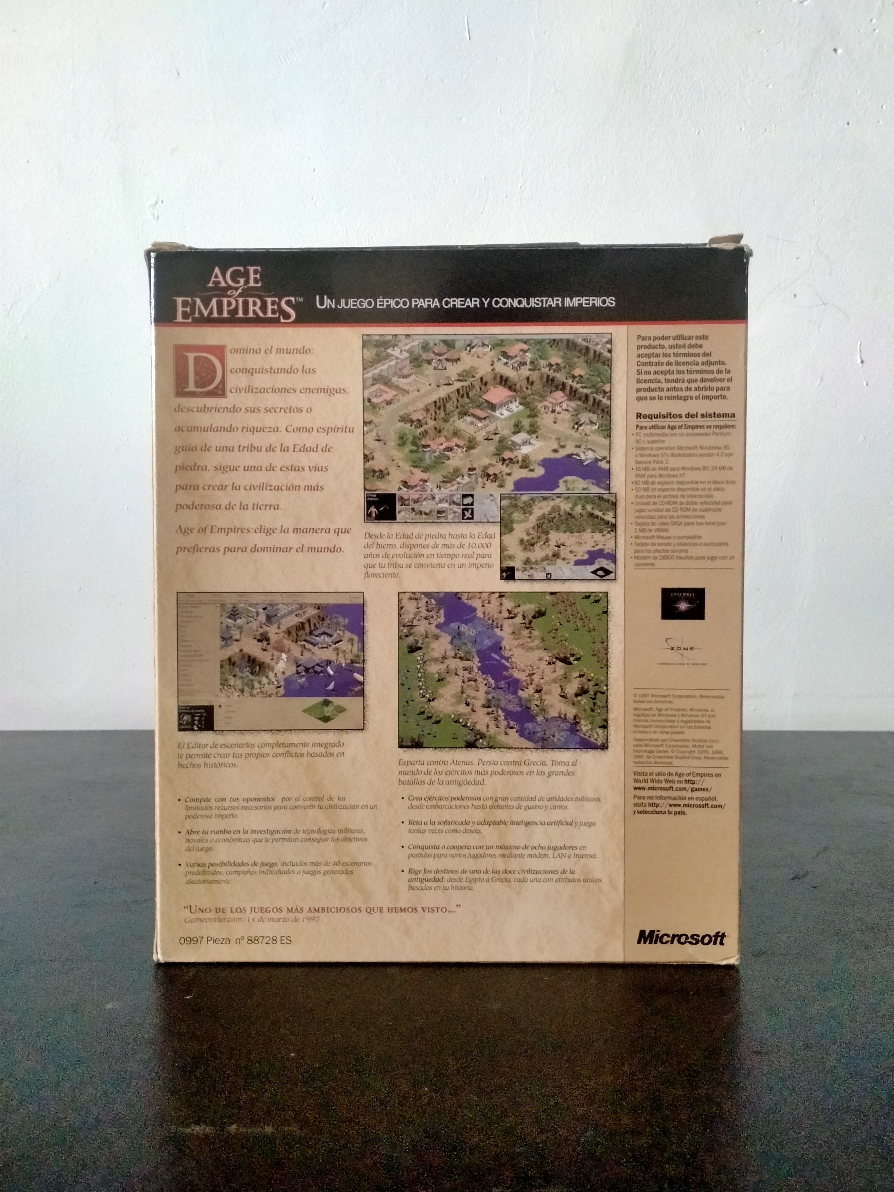 Imagen documental 2 de Age of Empires, formato Big Box, para Windows 95, Windows NT