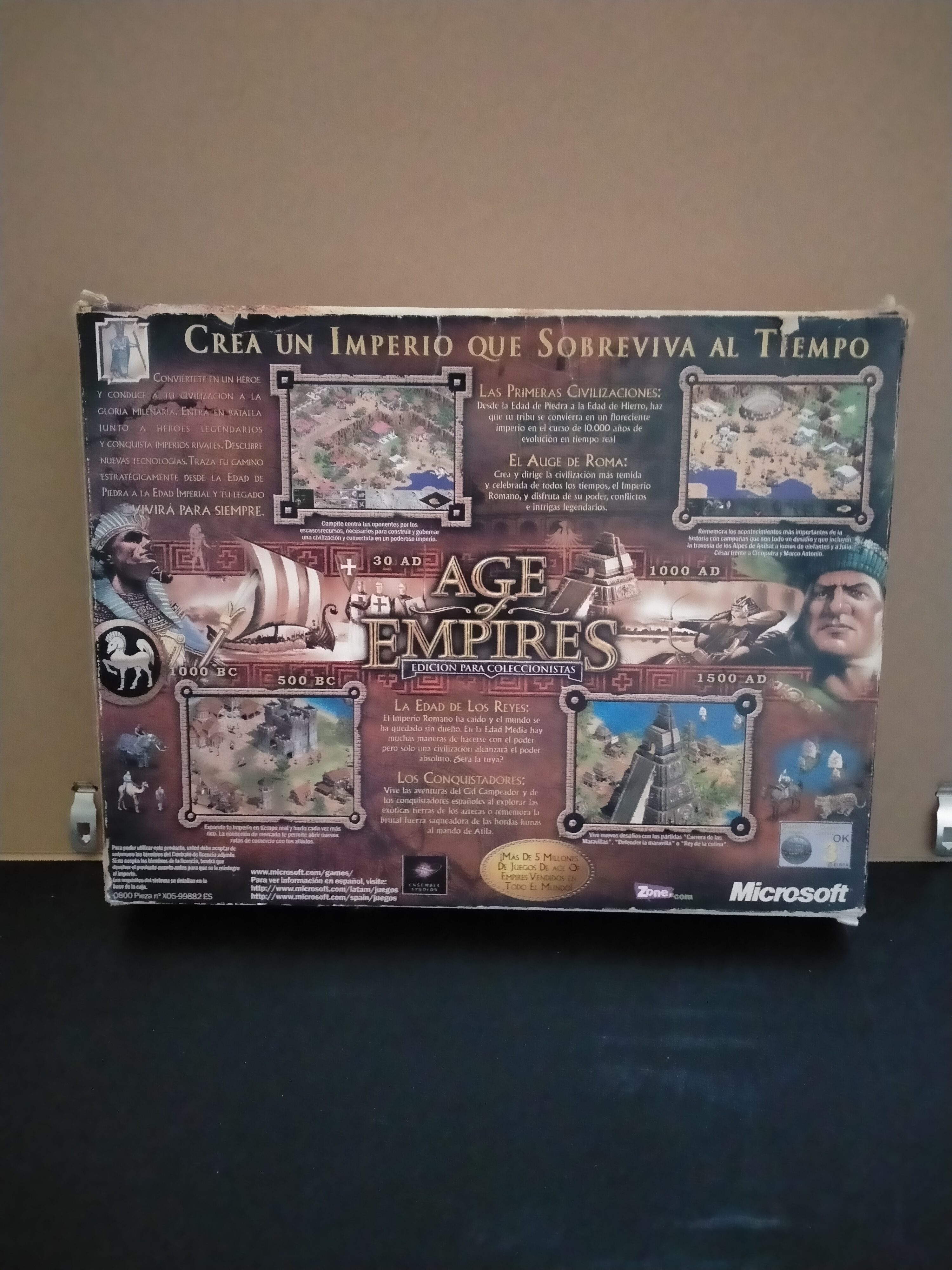 Imagen documental 2 de Age of Empires. Edición coleccionistas, formato Big Box, para Windows 95, Windows 98, Windows NT