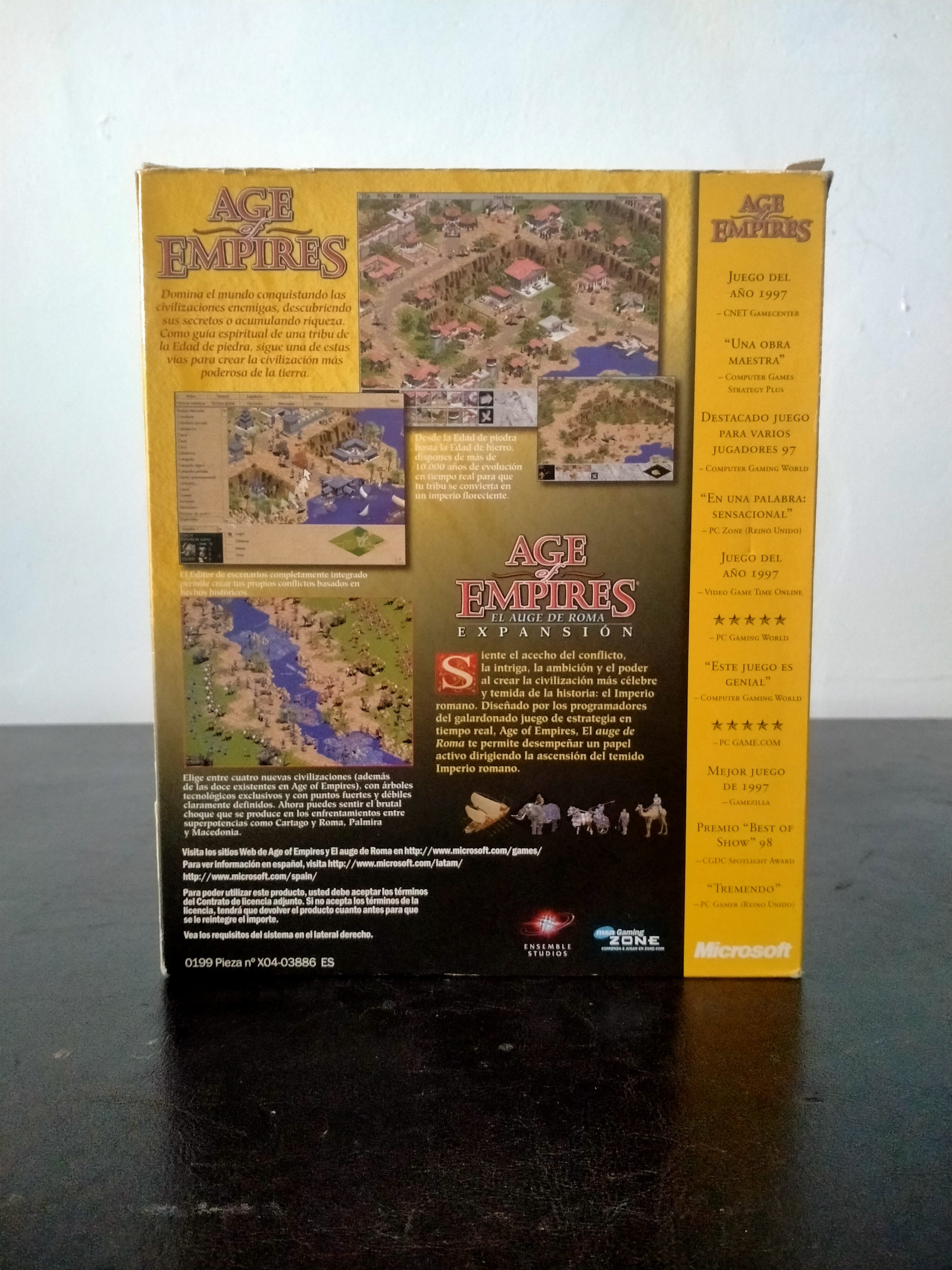 Imagen documental 2 de Age of Empires. Gold Edition, formato Big Box, para Windows 95, Windows 98, Windows NT