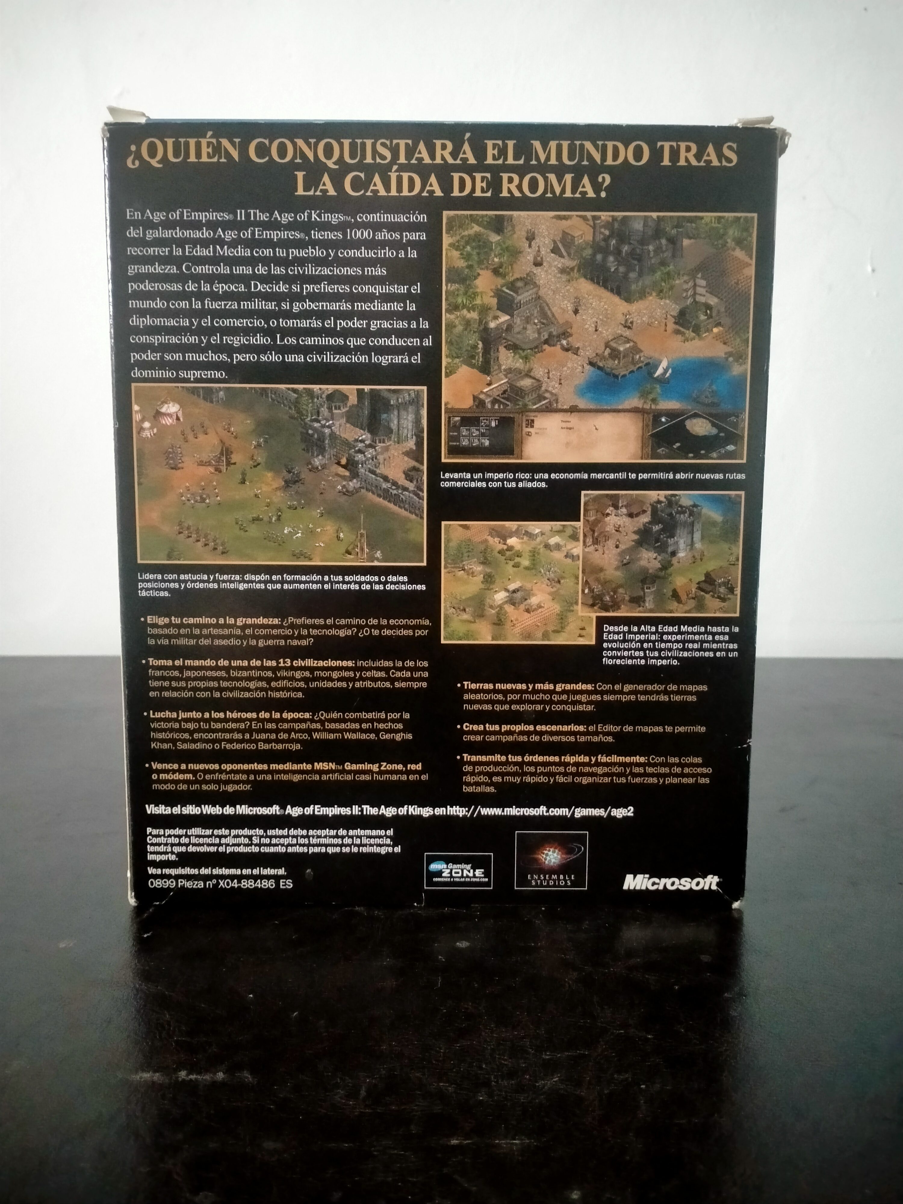 Imagen documental 2 de Age of Empires II: The Age of Kings, formato Big Box, para Windows 95, Windows 98, Windows NT