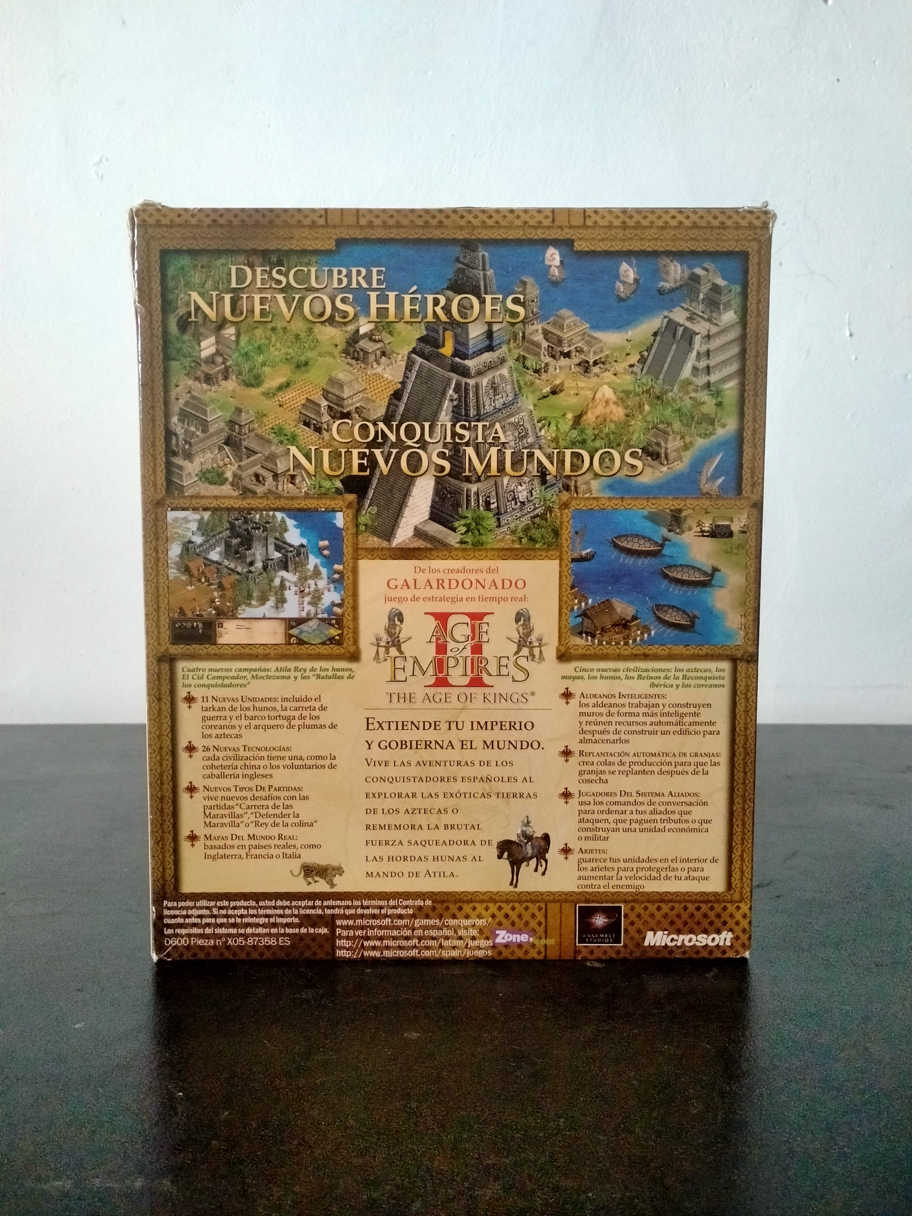 Imagen documental 2 de Age of Empires II. The Conquerors. Expansion, formato Big Box, para Windows 95, Windows 98, Windows NT