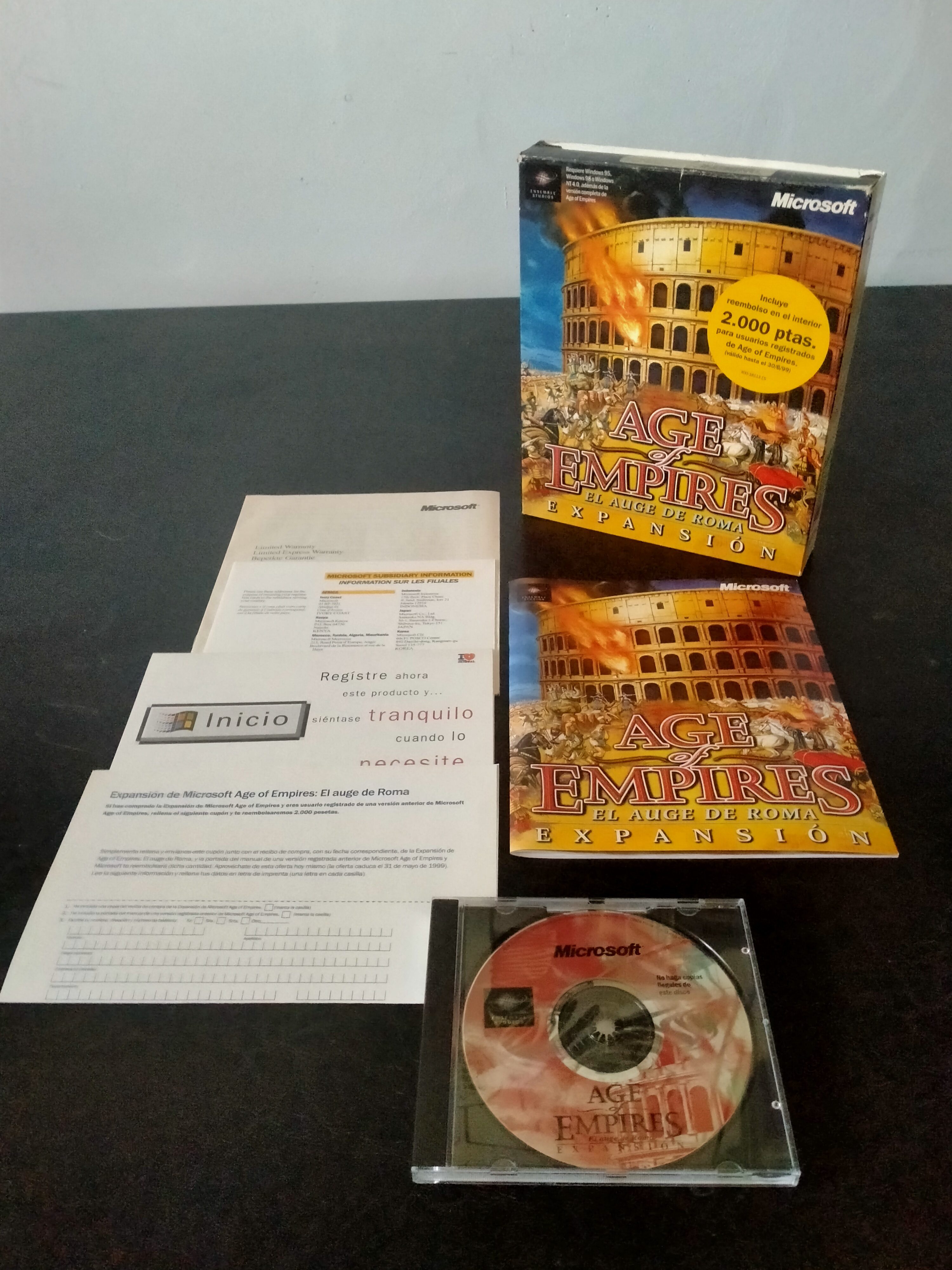 Imagen documental 2 de Age of Empires: The Rise of Rome, formato Big Box, para Windows 95, Windows 98, Windows NT