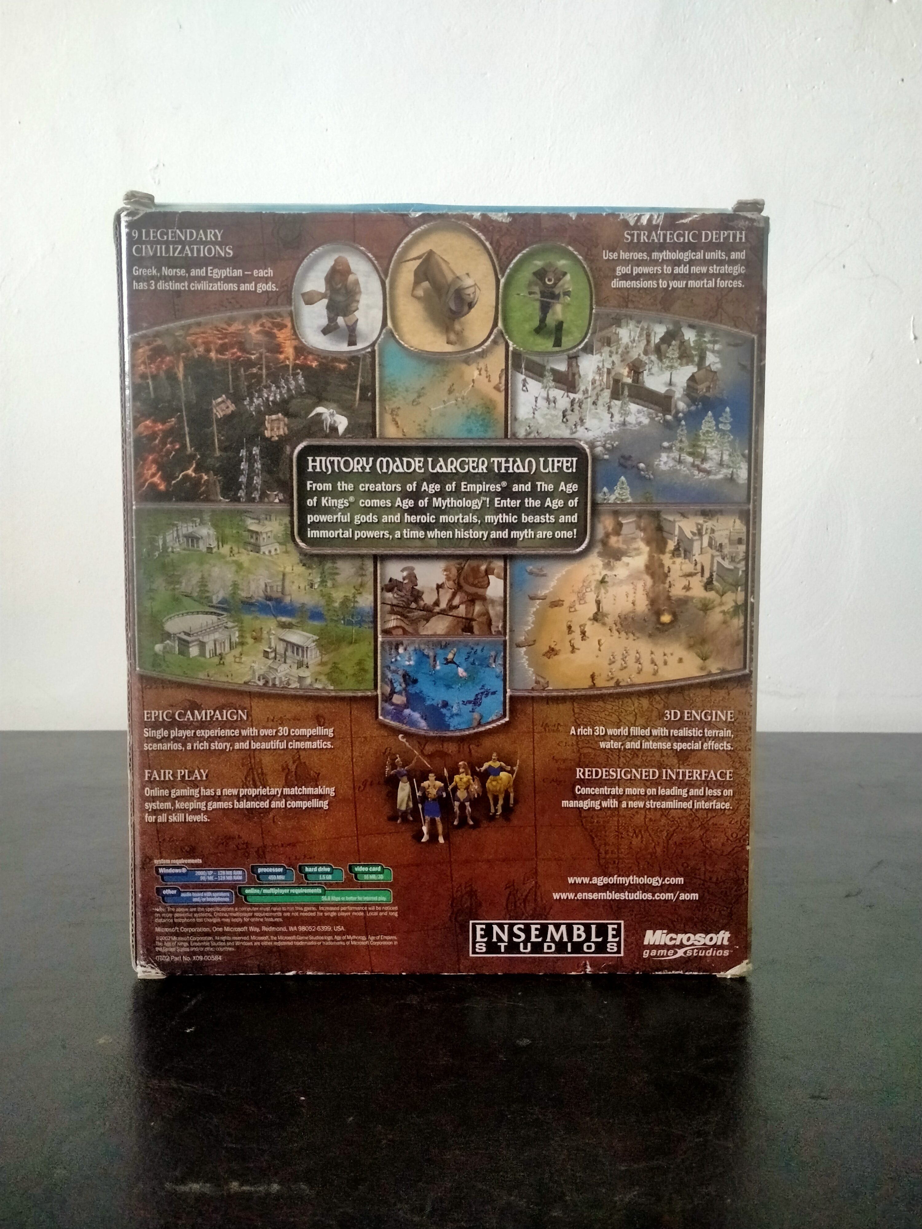 Imagen documental 2 de Age of Mythology, formato Big Box, para Windows 98, Windows XP