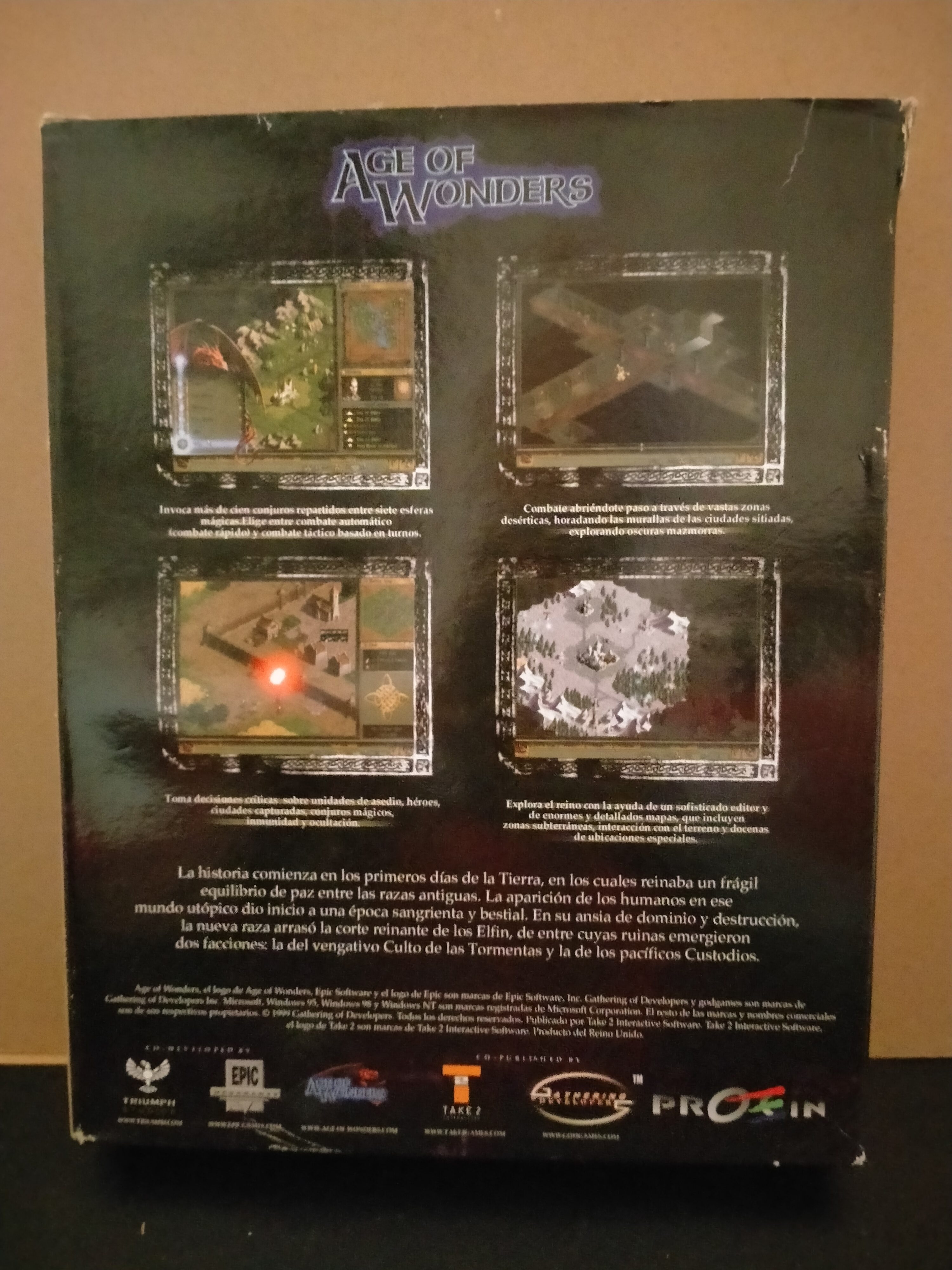 Imagen documental 2 de Age of Wonders, formato Big Box, para Windows 95, Windows 98