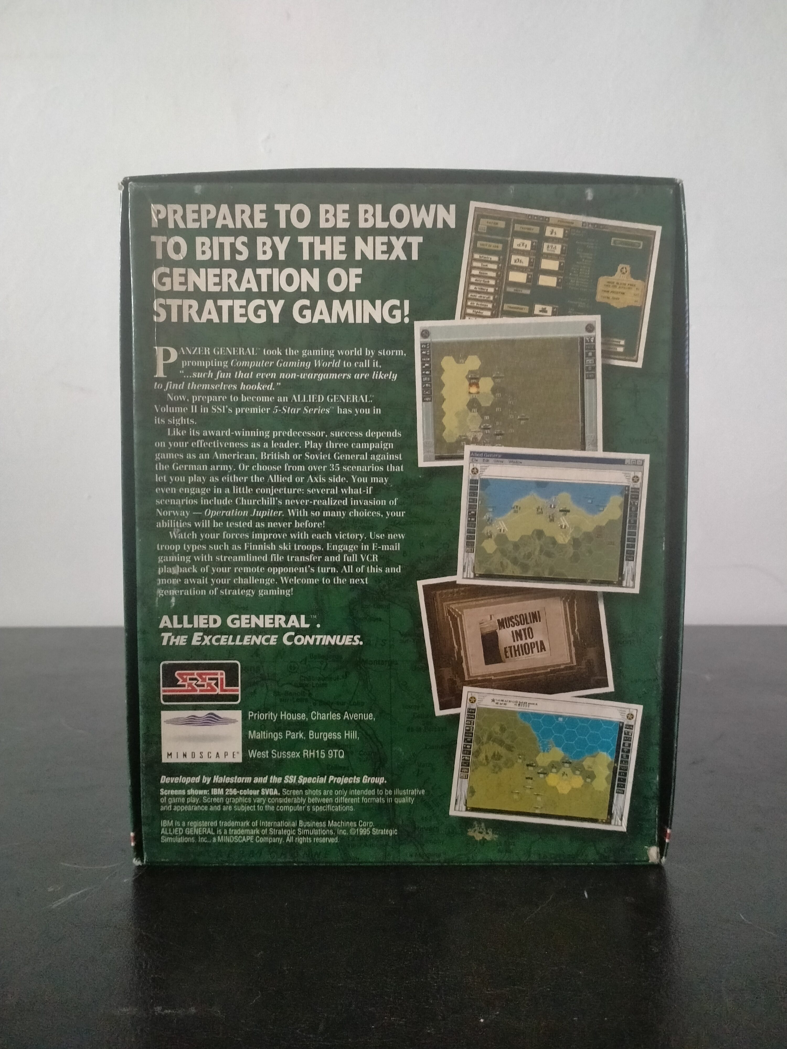 Imagen documental 2 de Allied General, formato Big Box, para Windows 95