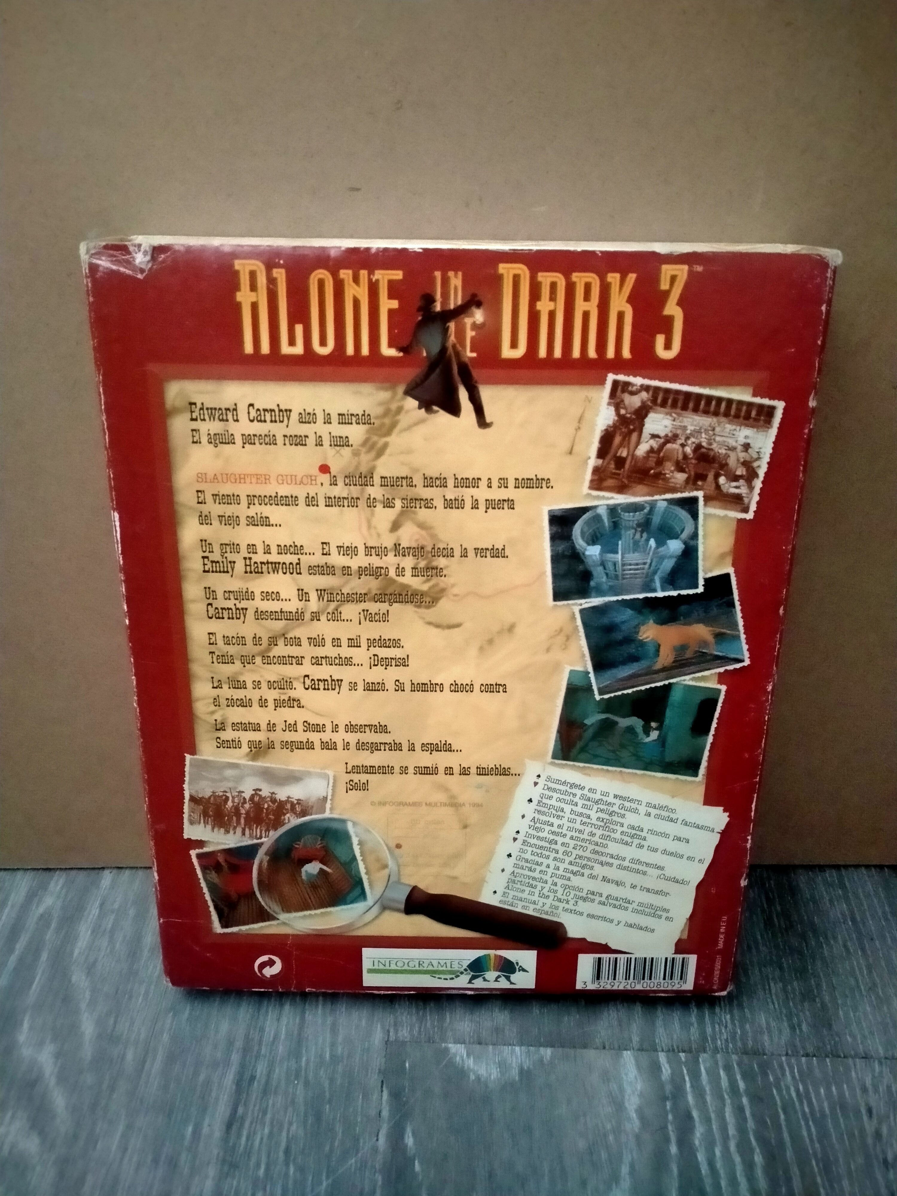 Imagen documental 2 de Alone in the Dark 3, formato Big Box, para Windows 95, Windows 98