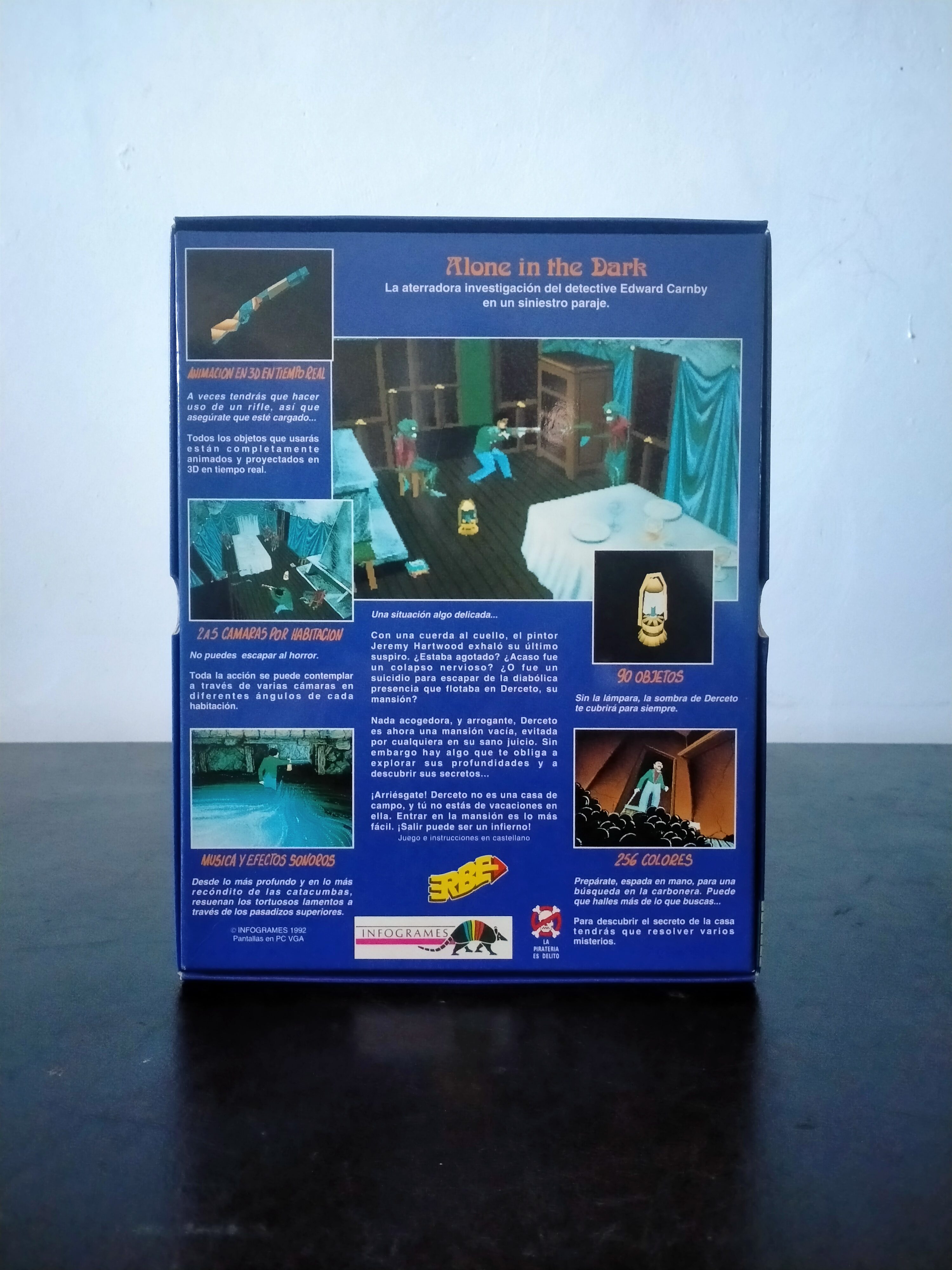 Imagen documental 2 de Alone in the Dark, formato Big Box, para MS-DOS