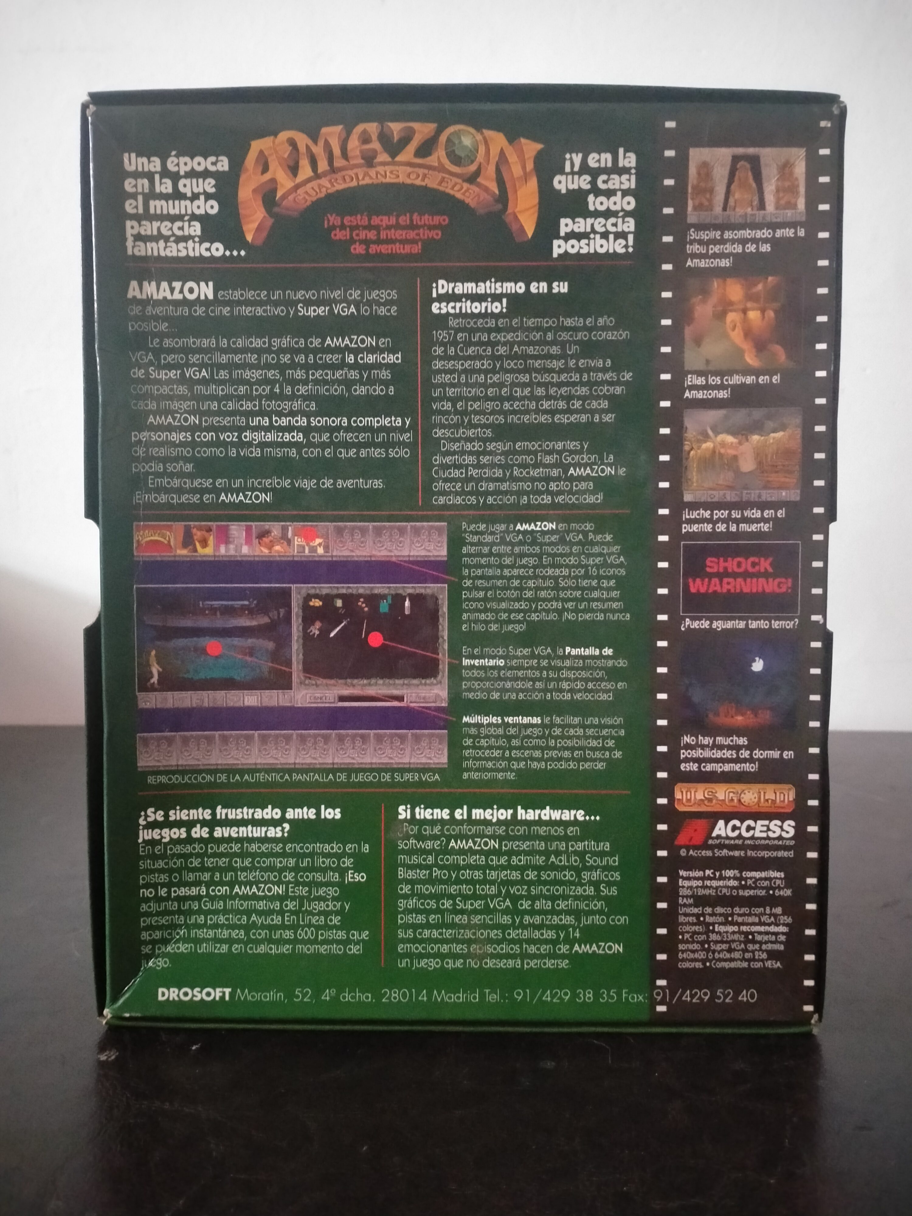 Imagen documental 2 de Amazon: Guardians of the Eden, formato Big Box, para MS-DOS