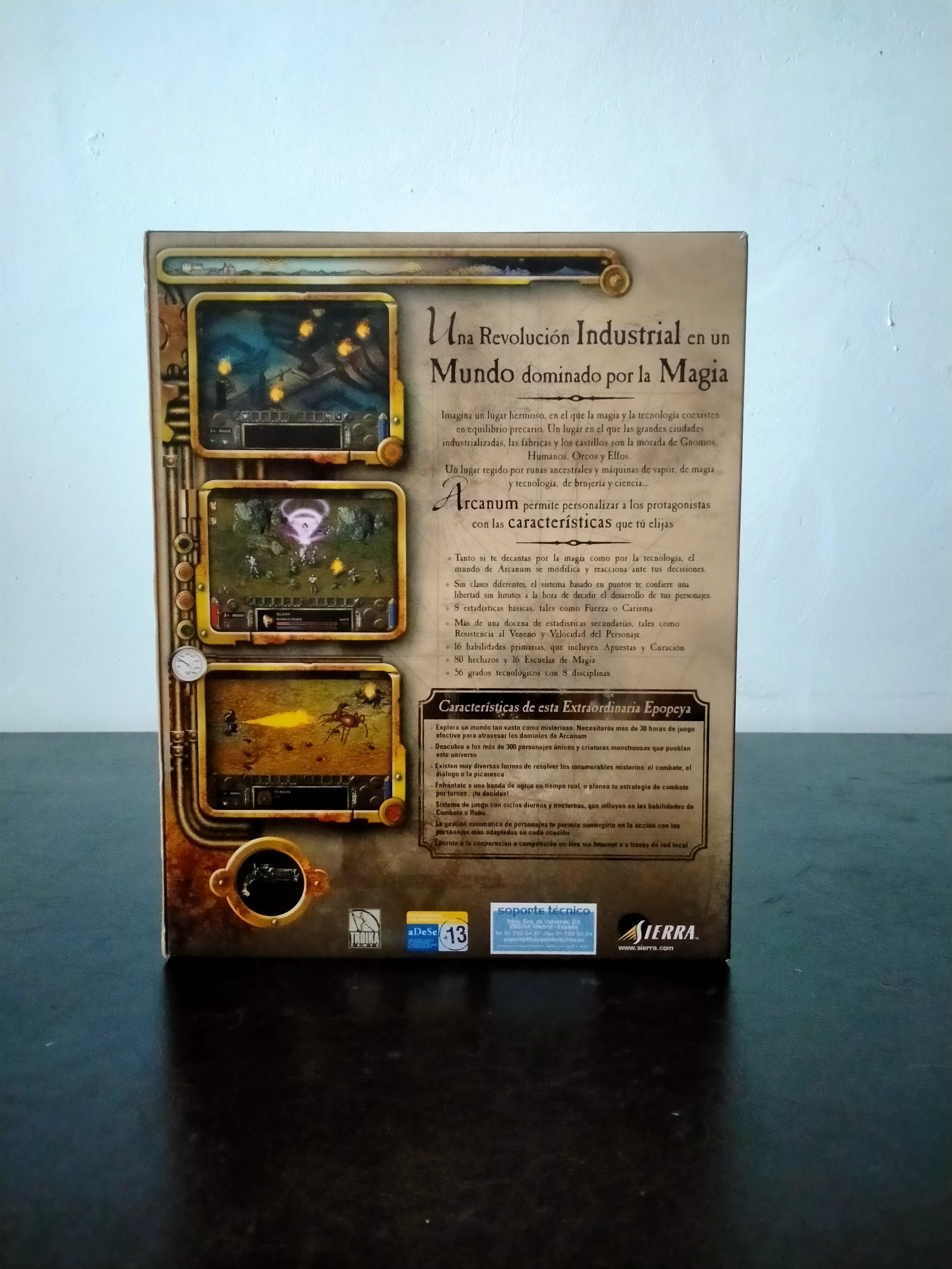 Imagen documental 2 de Arcanum: Hechizos y Engranajes, formato Big Box, para Windows 95, Windows 98, Windows Me