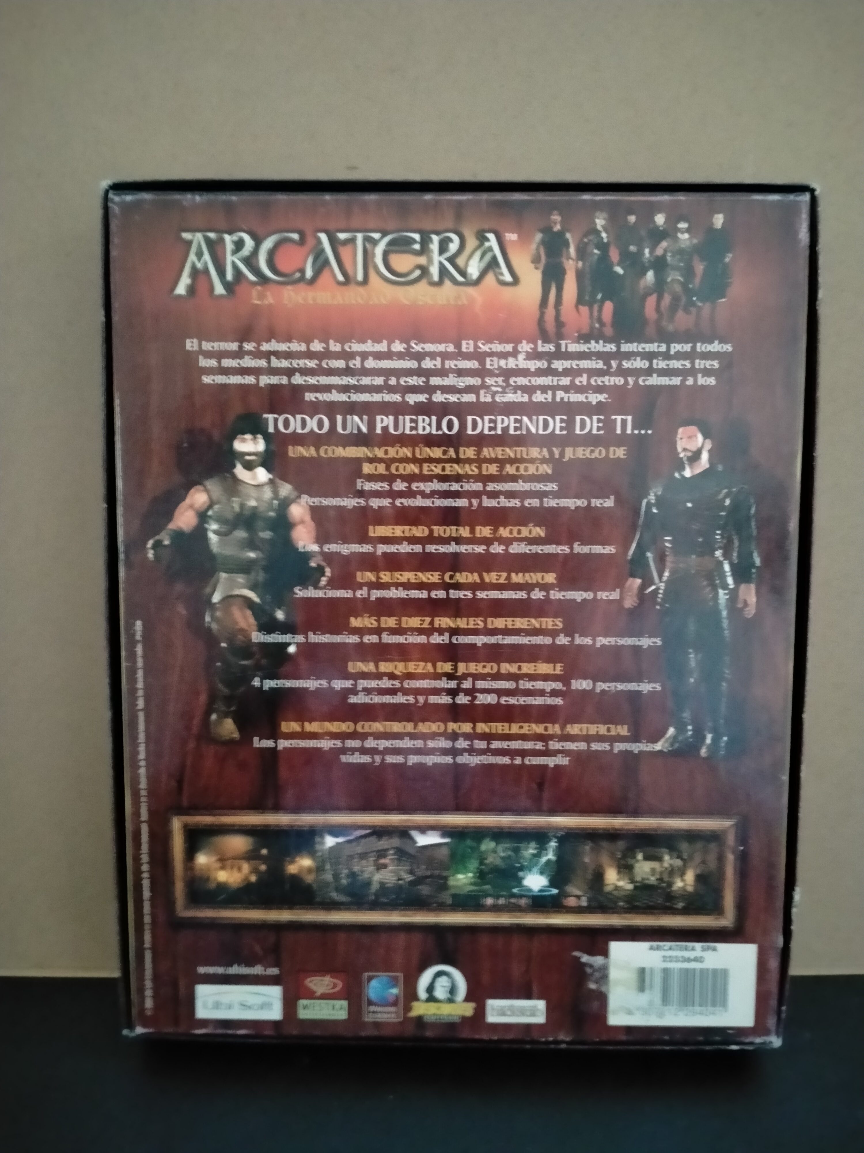Imagen documental 2 de Arcatera: La Hermandad Oscura, formato Big Box, para Windows 95, Windows 98, Windows NT