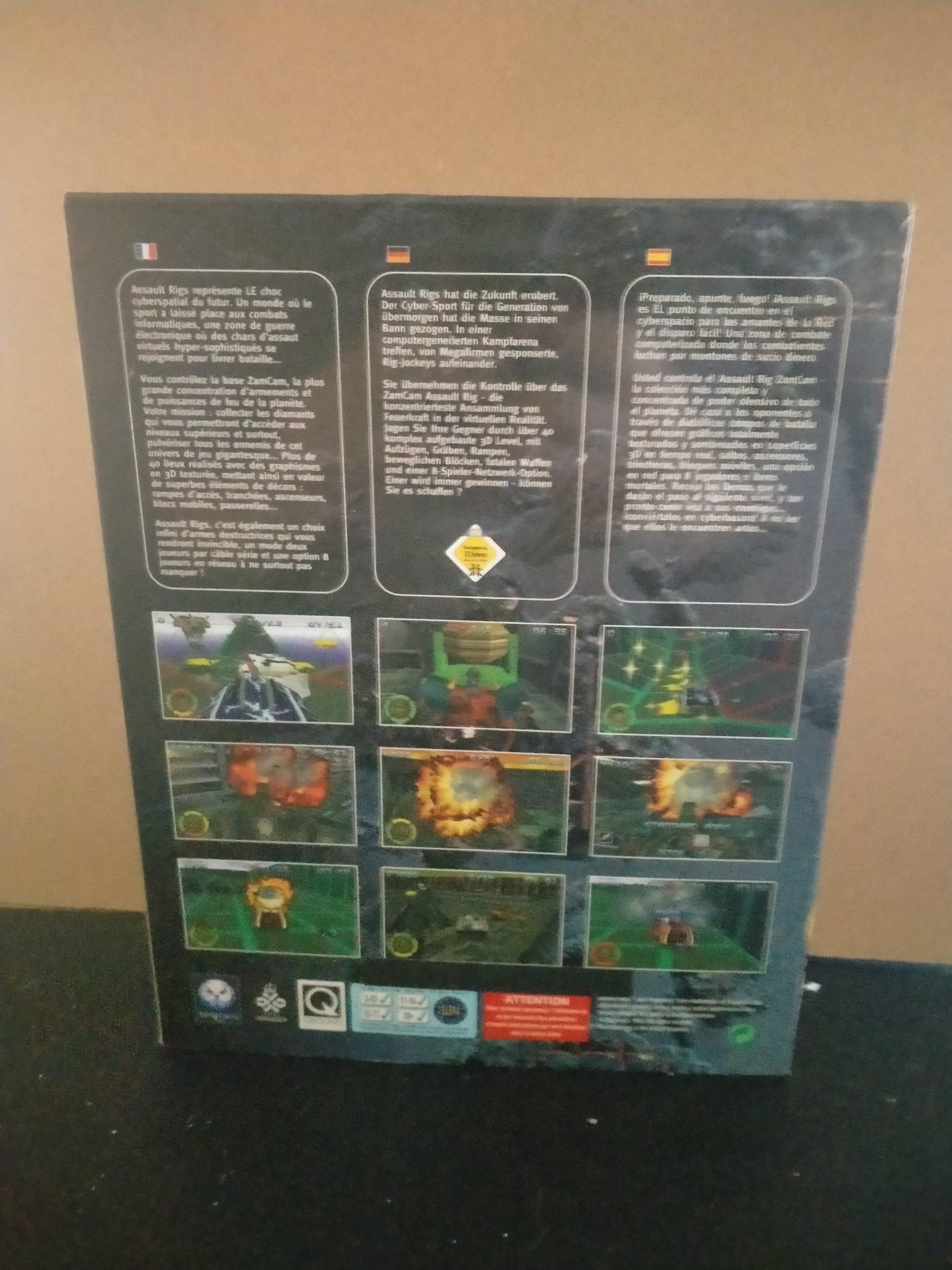 Imagen documental 2 de Assault Rigs, formato Big Box, para MS-DOS, Win3.x, Windows 95