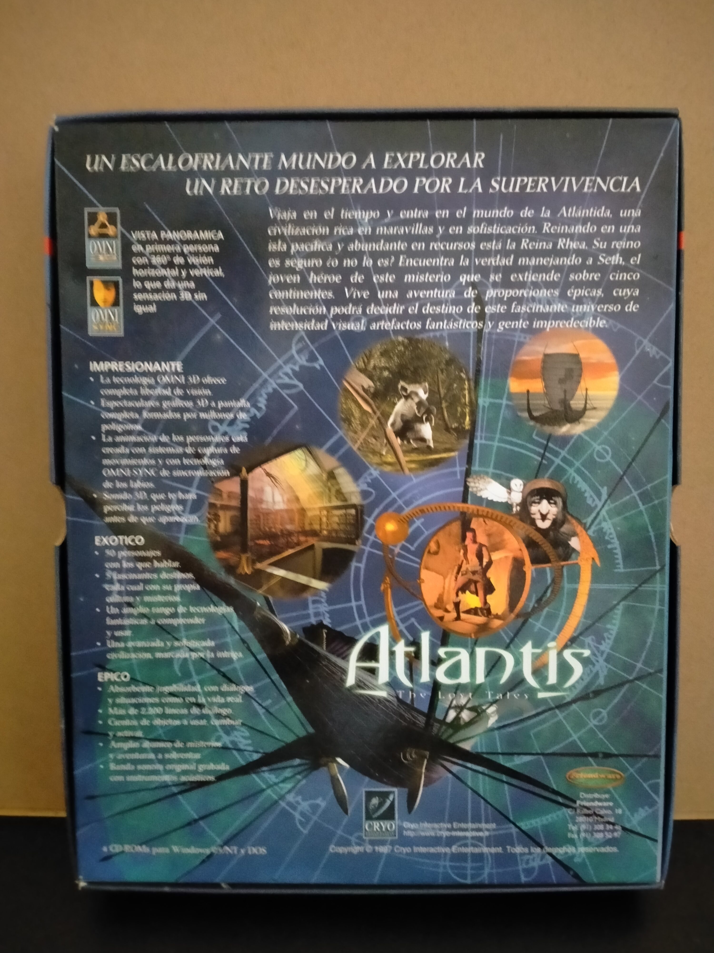 Imagen documental 2 de Atlantis: The Lost Tales, formato Big Box, para MS-DOS, Windows 95, Windows 98