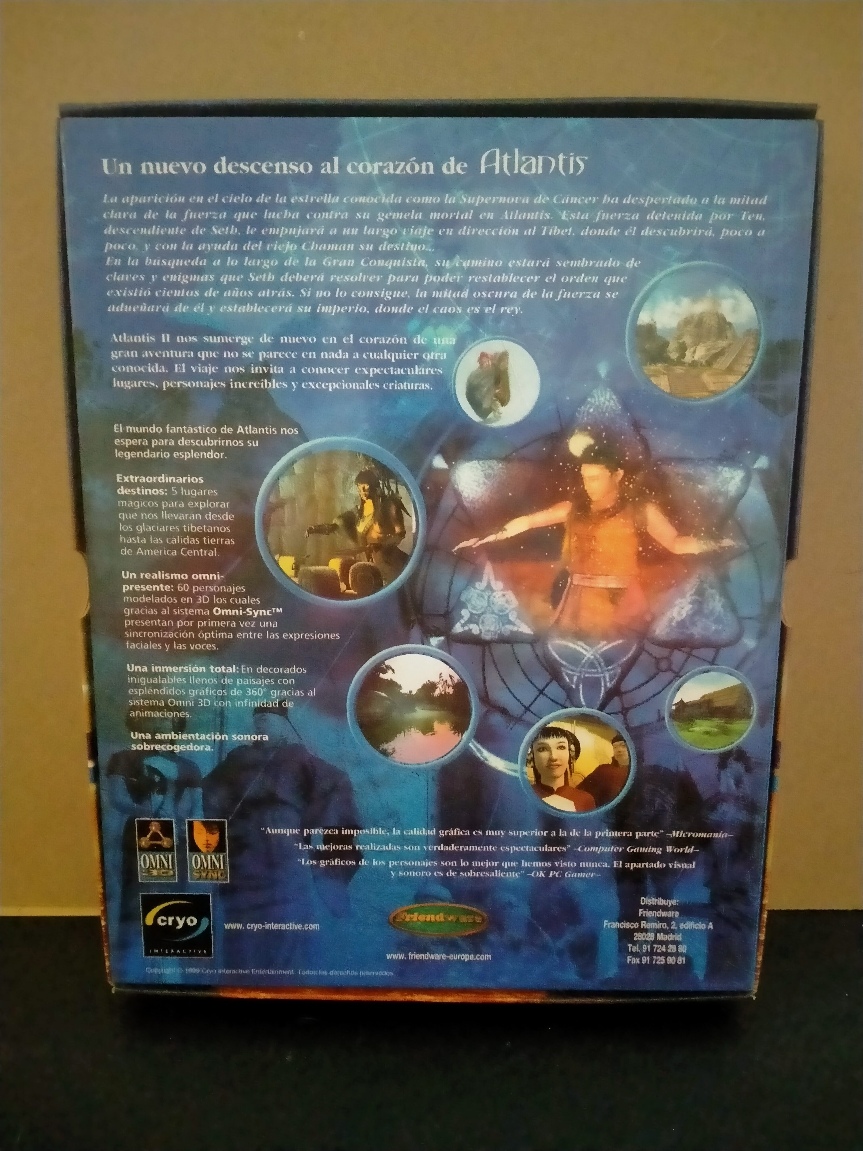 Imagen documental 2 de Atlantis II, formato Big Box, para Windows 95, Windows 98