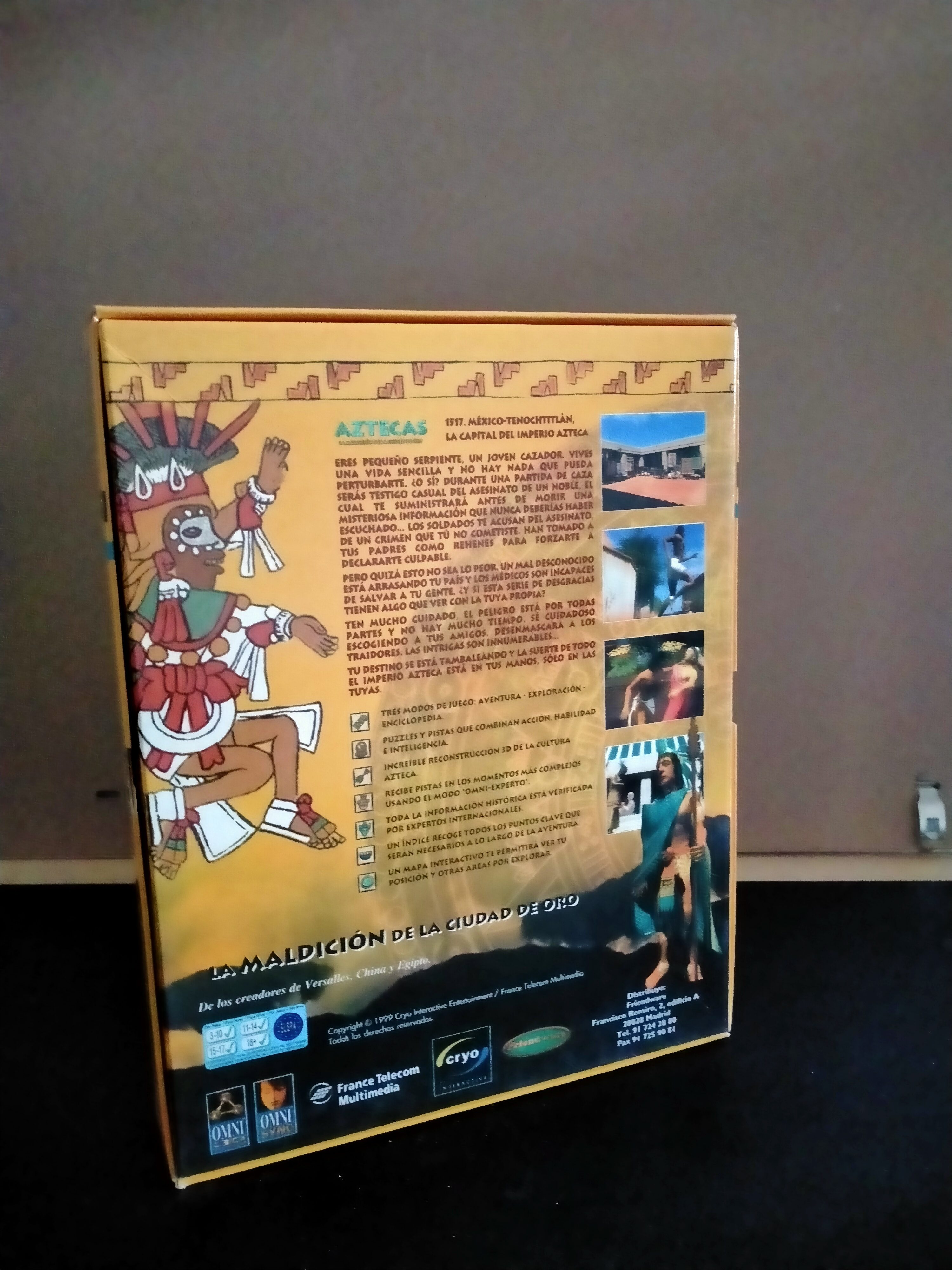 Imagen documental 2 de Aztecas: La maldición de la ciudad de oro, formato Big Box, para Windows 95, Windows 98