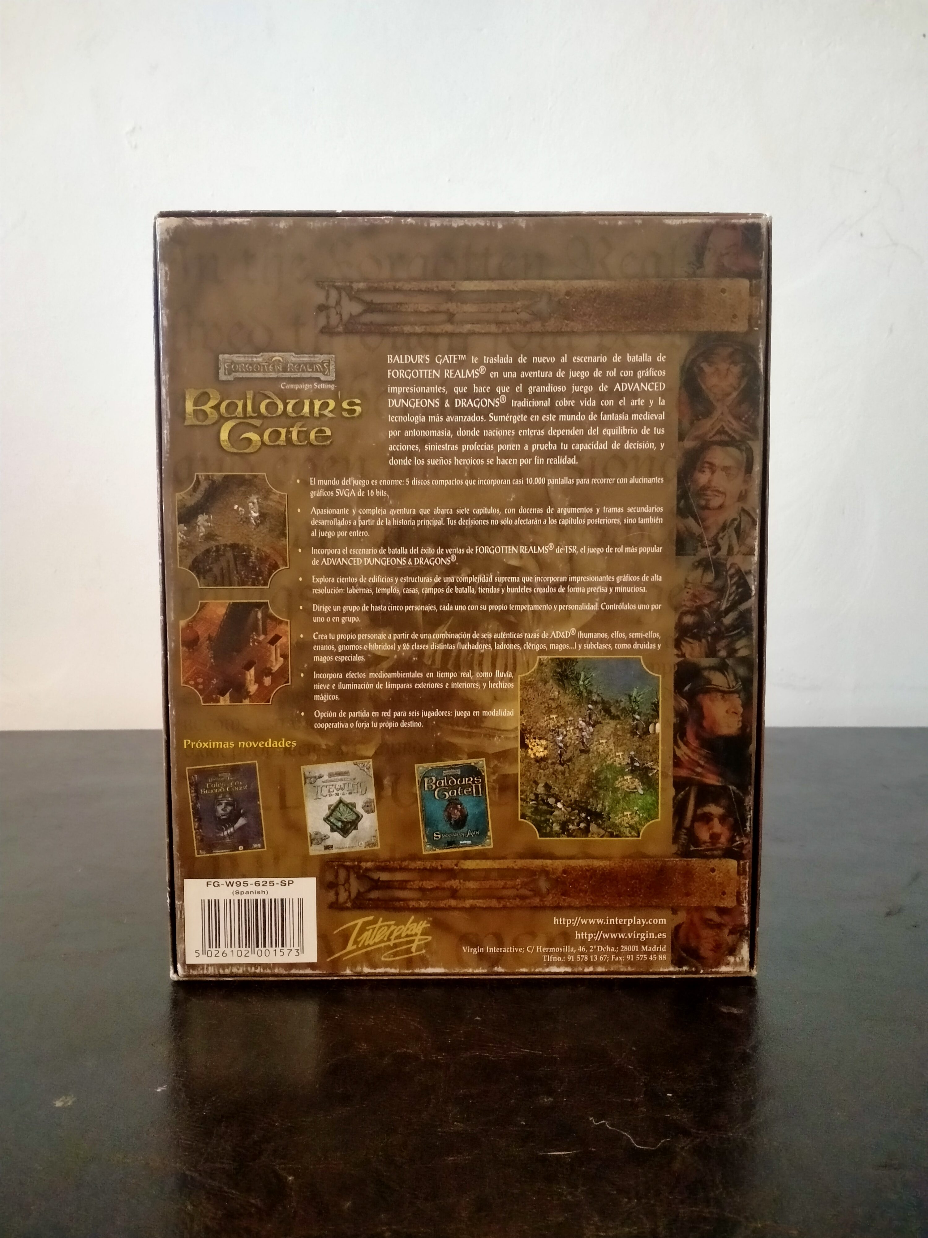 Imagen documental 2 de Baldur's Gate, formato Big Box, para Windows 95, Windows 98