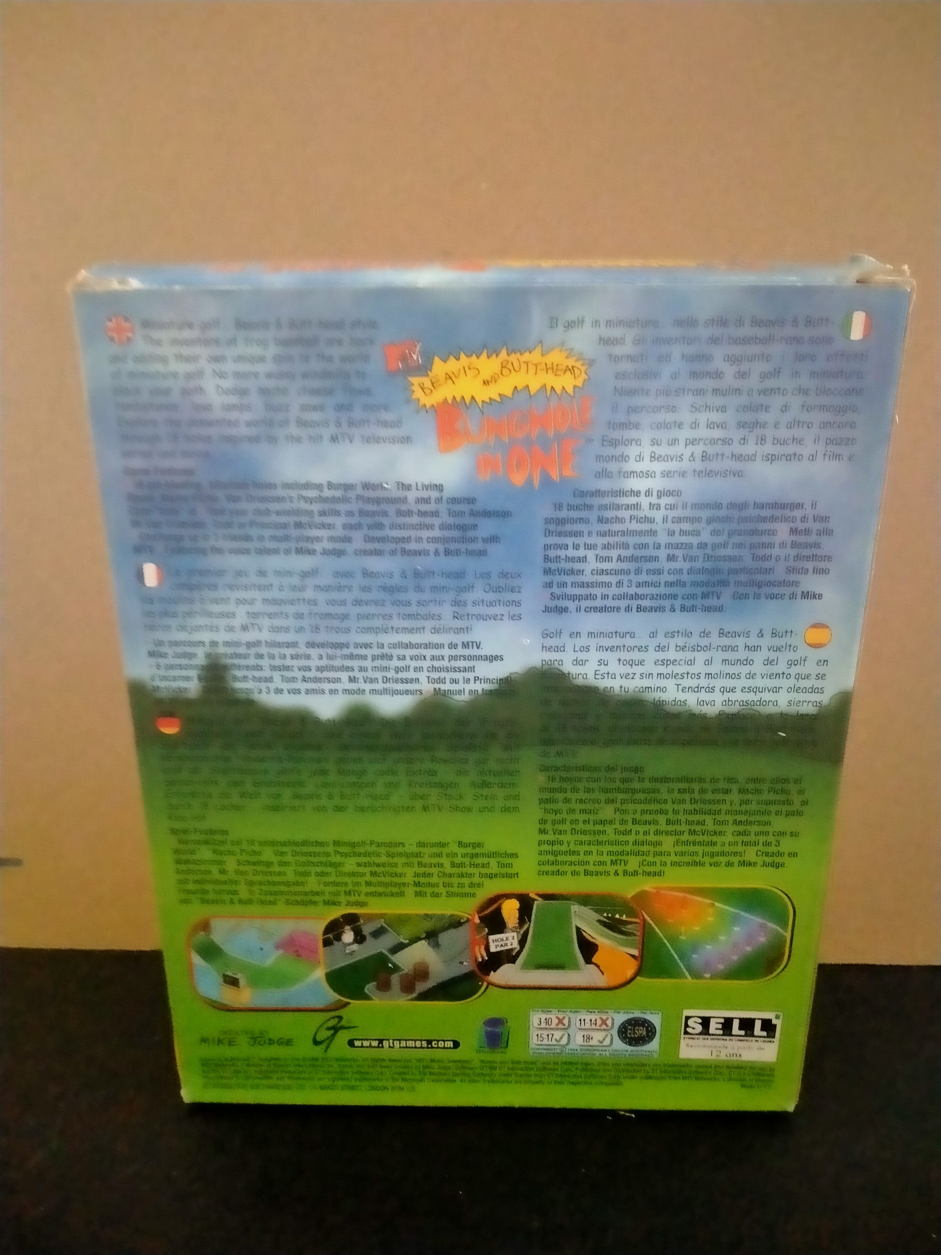 Imagen documental 2 de Beavis and Butt-Head: Bunghole in One, formato Big Box, para Windows 95, Windows 98