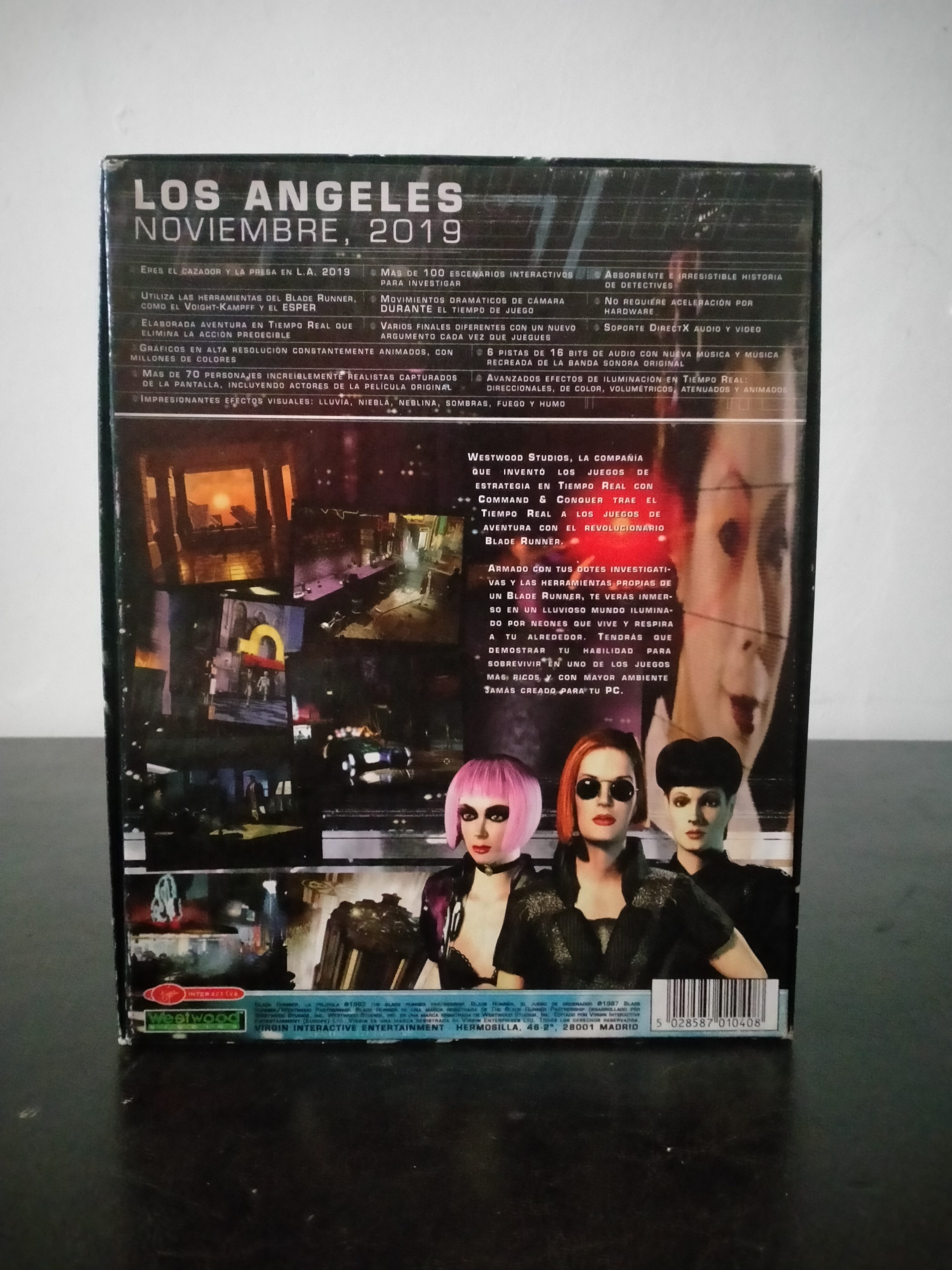 Imagen documental 2 de Blade Runner, formato Big Box, para Windows 95, Windows 98