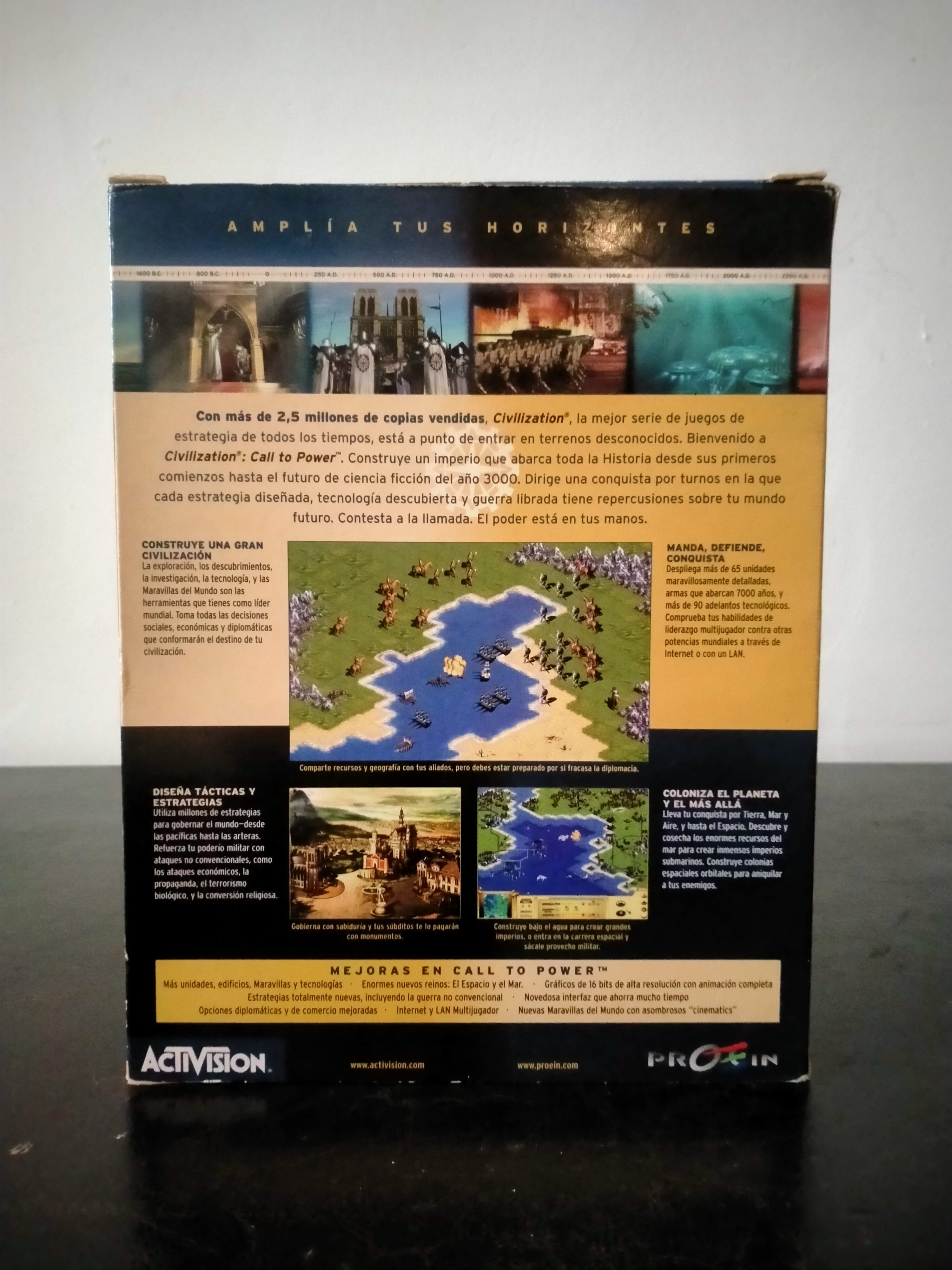 Imagen documental 2 de Civilization: Call to Power, formato Big Box, para Windows 95, Windows 98