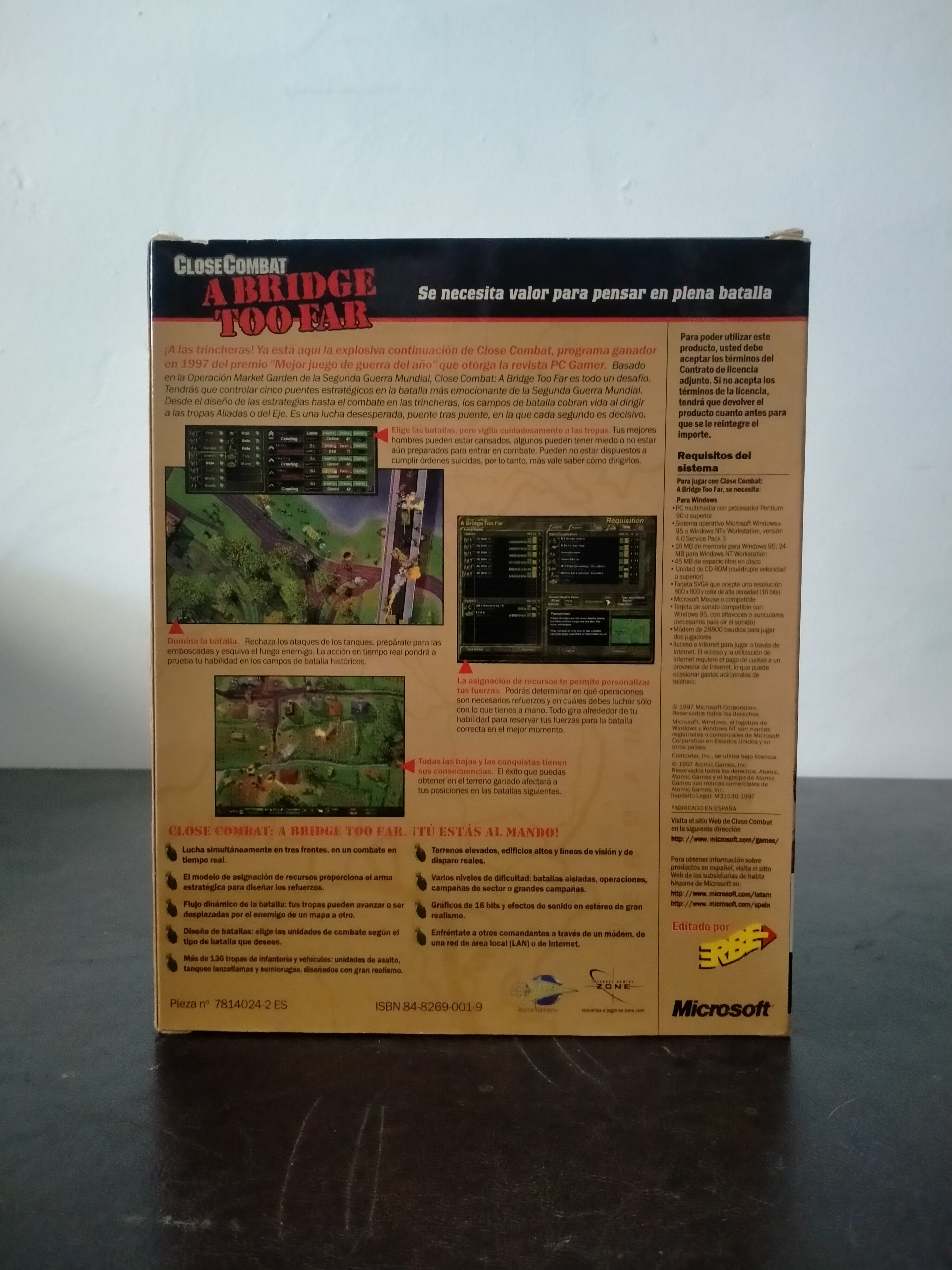 Imagen documental 2 de Close Combat: A Bridge Too Far, formato Big Box, para Windows 95, Windows NT