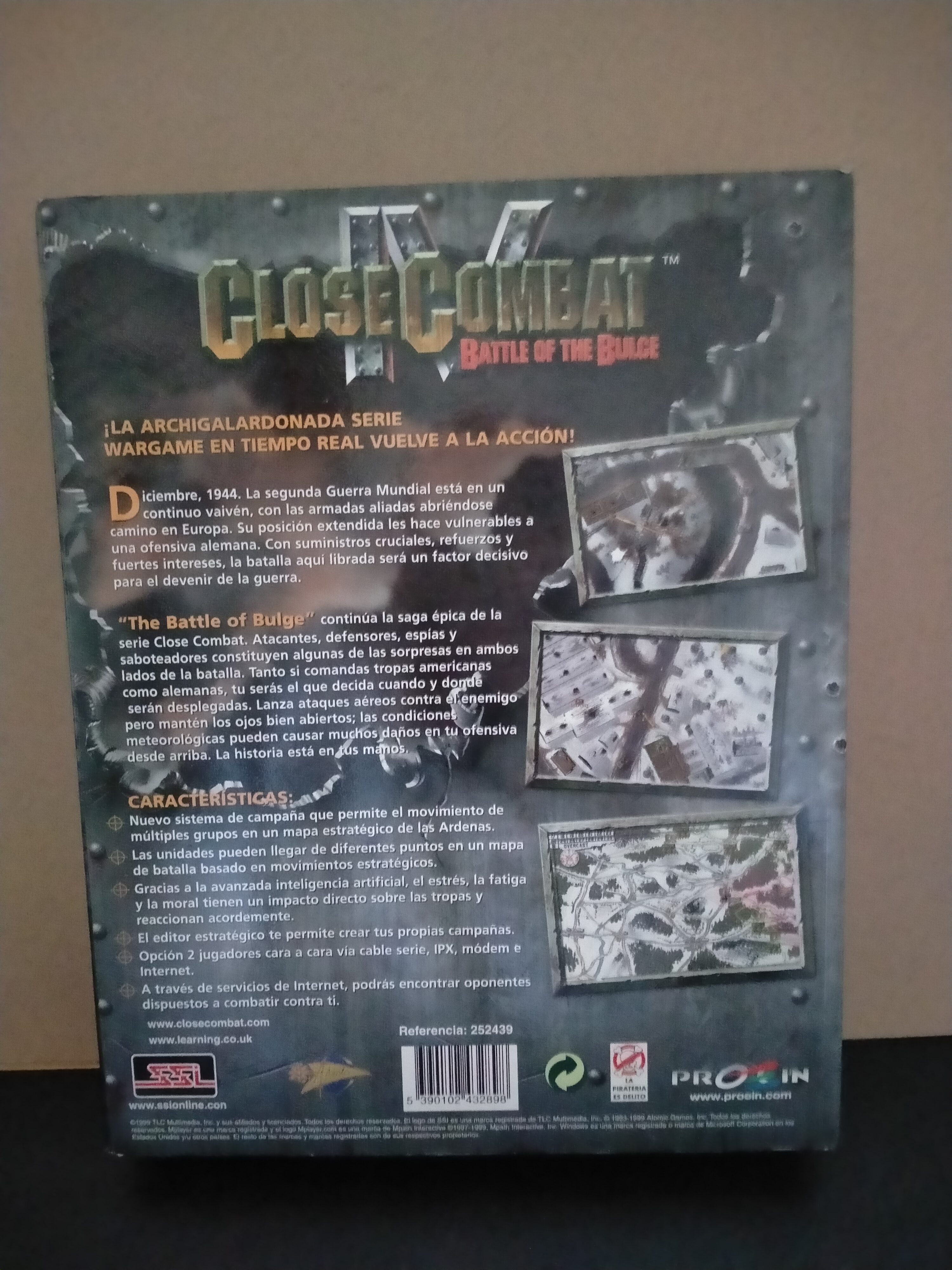 Imagen documental 2 de Close Combat IV, formato Big Box, para Windows 95, Windows 98, Windows NT