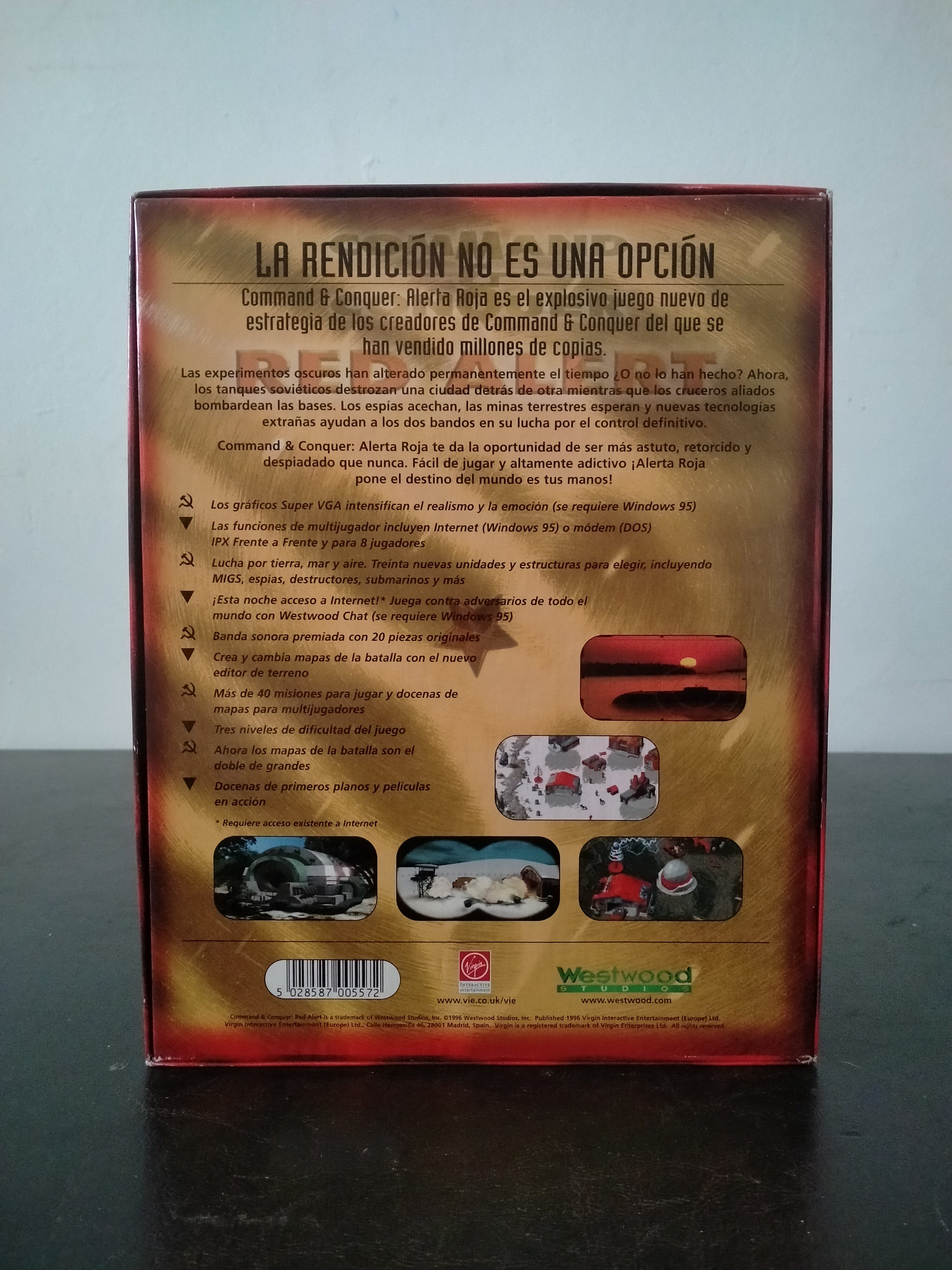 Imagen documental 2 de Command & Conquer: Red Alert, formato Big Box, para Windows 95, MS-DOS
