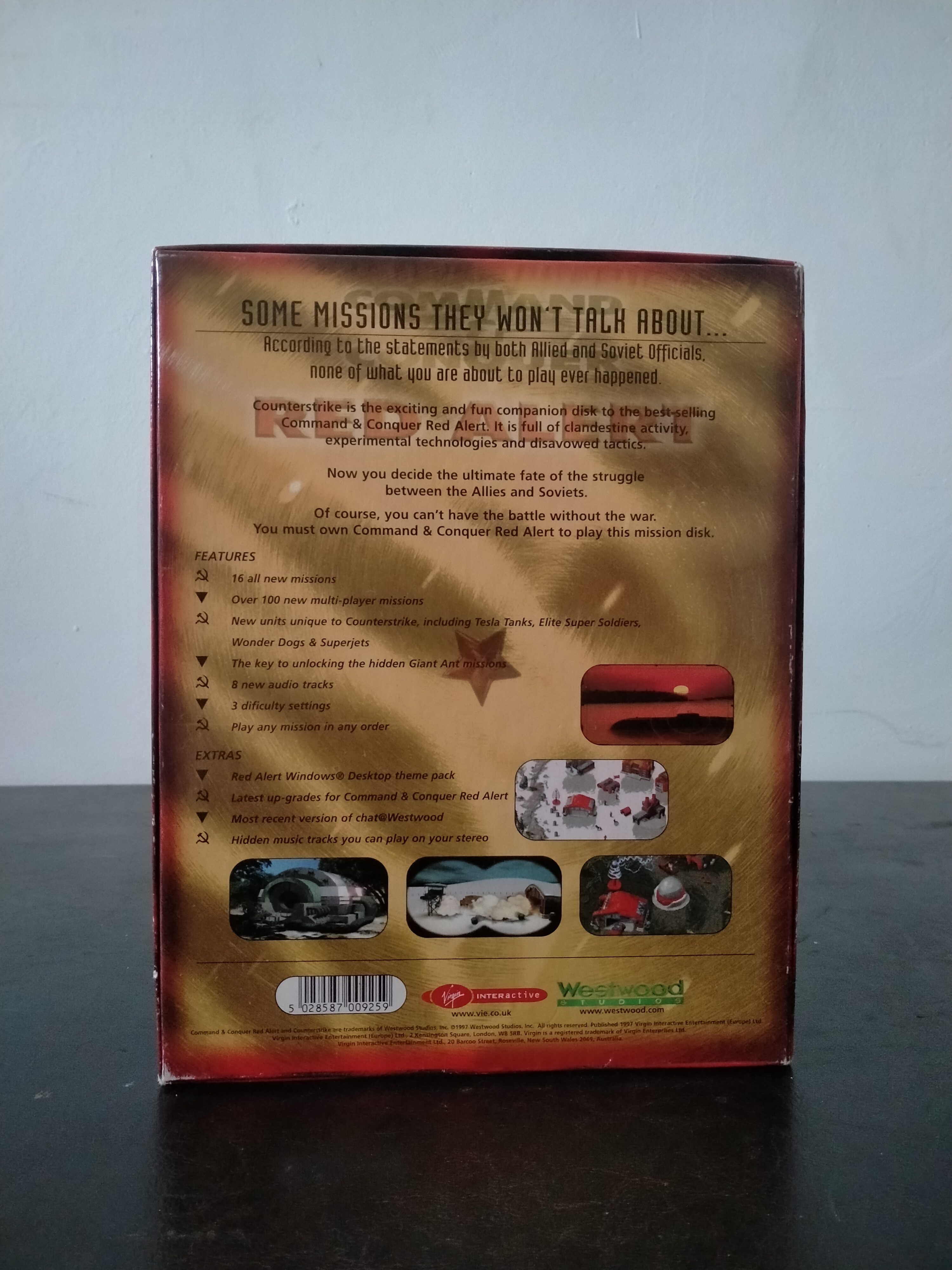 Imagen documental 2 de Command & Conquer: Red Alert - Counterstrike, formato Big Box, para Windows 95, Windows NT