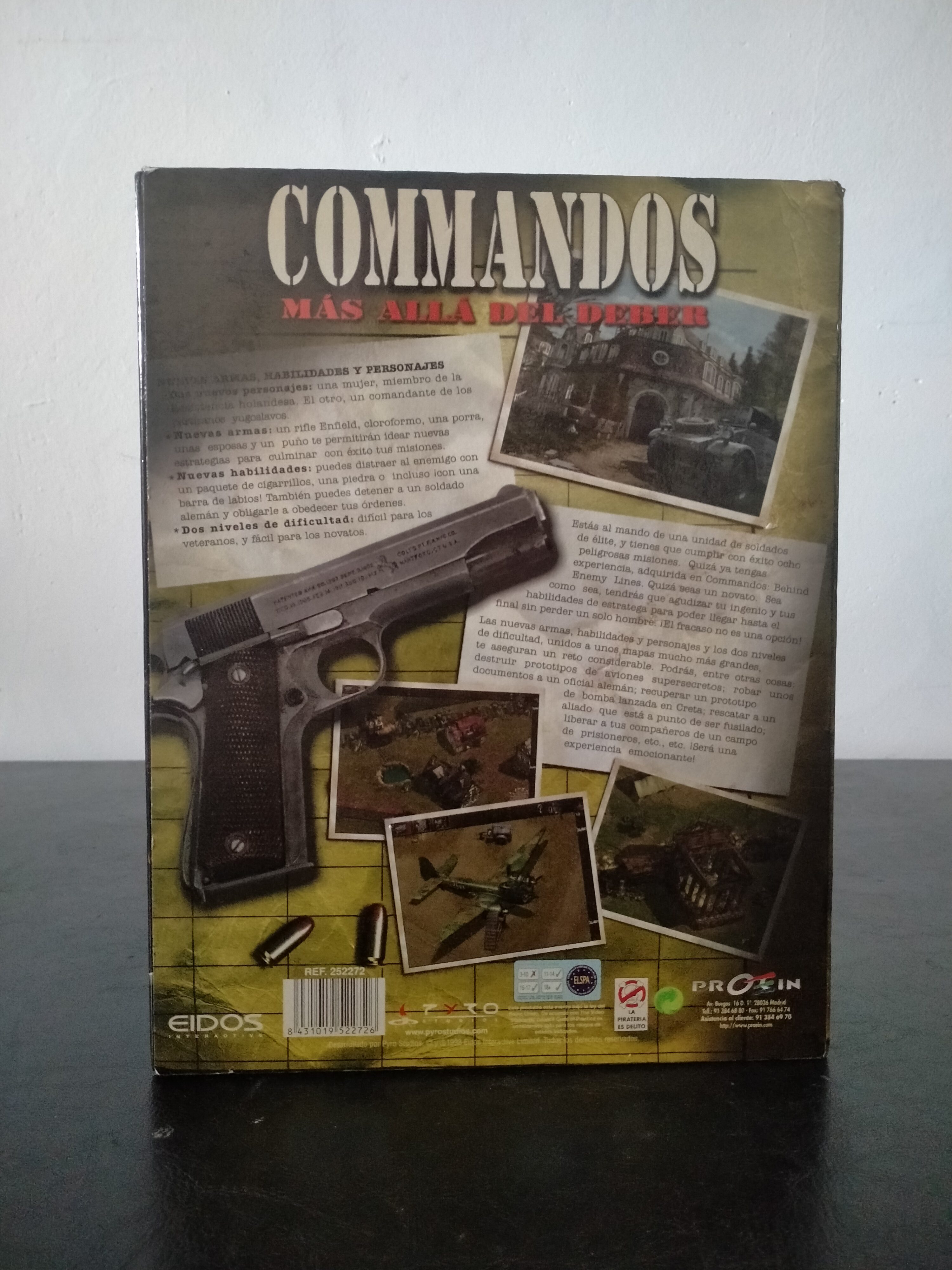 Imagen documental 2 de Commandos: Más Allá del Deber, formato Big Box, para Windows 95, Windows 98