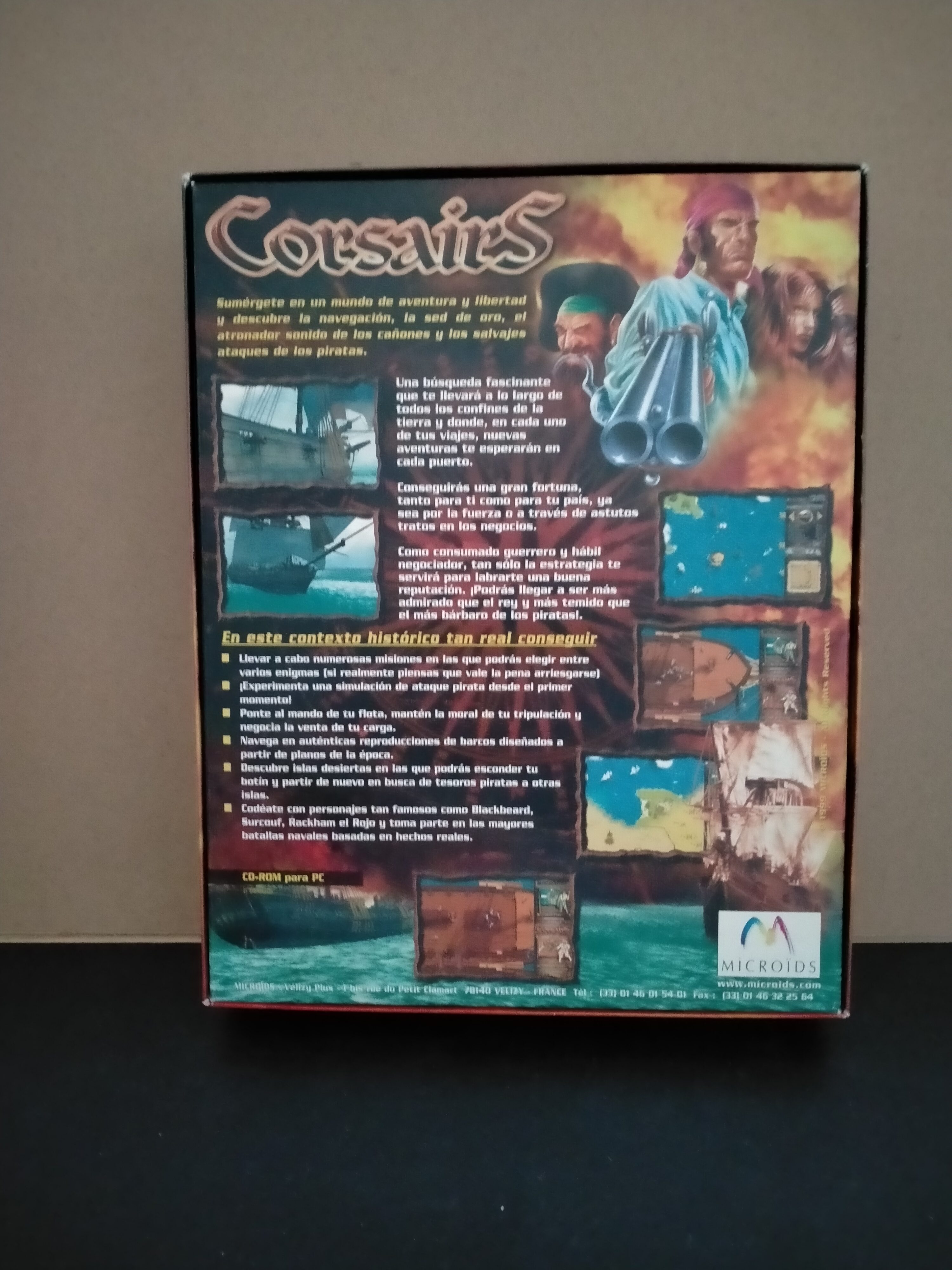Imagen documental 2 de Corsairs, formato Big Box, para Windows 95, Windows 98, Win2000
