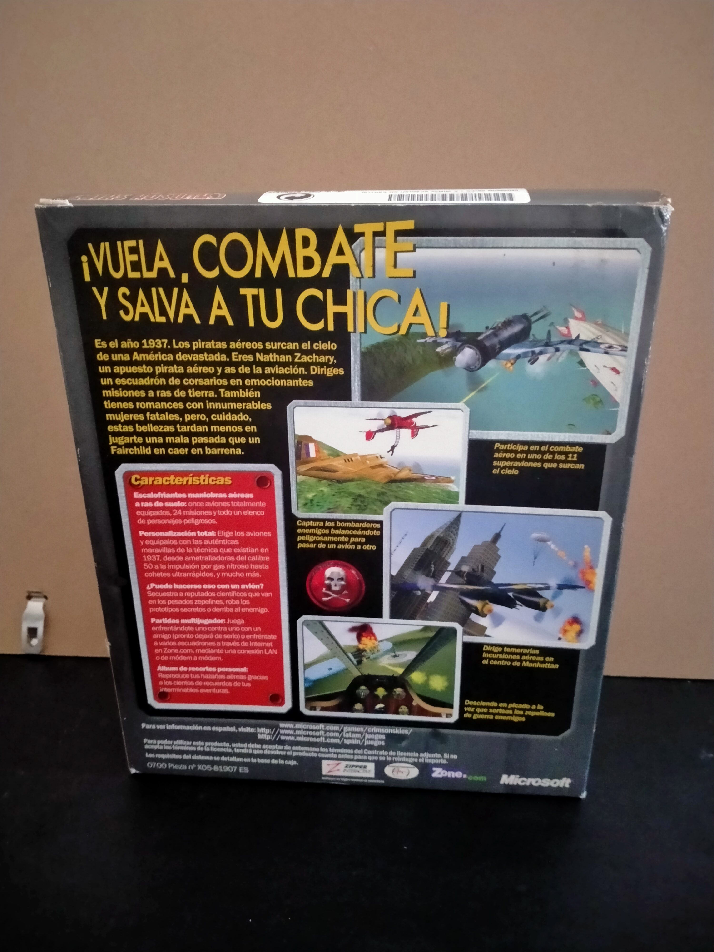 Imagen documental 2 de Crimson Skies, formato Big Box, para Windows 95, Windows 98, Windows Me