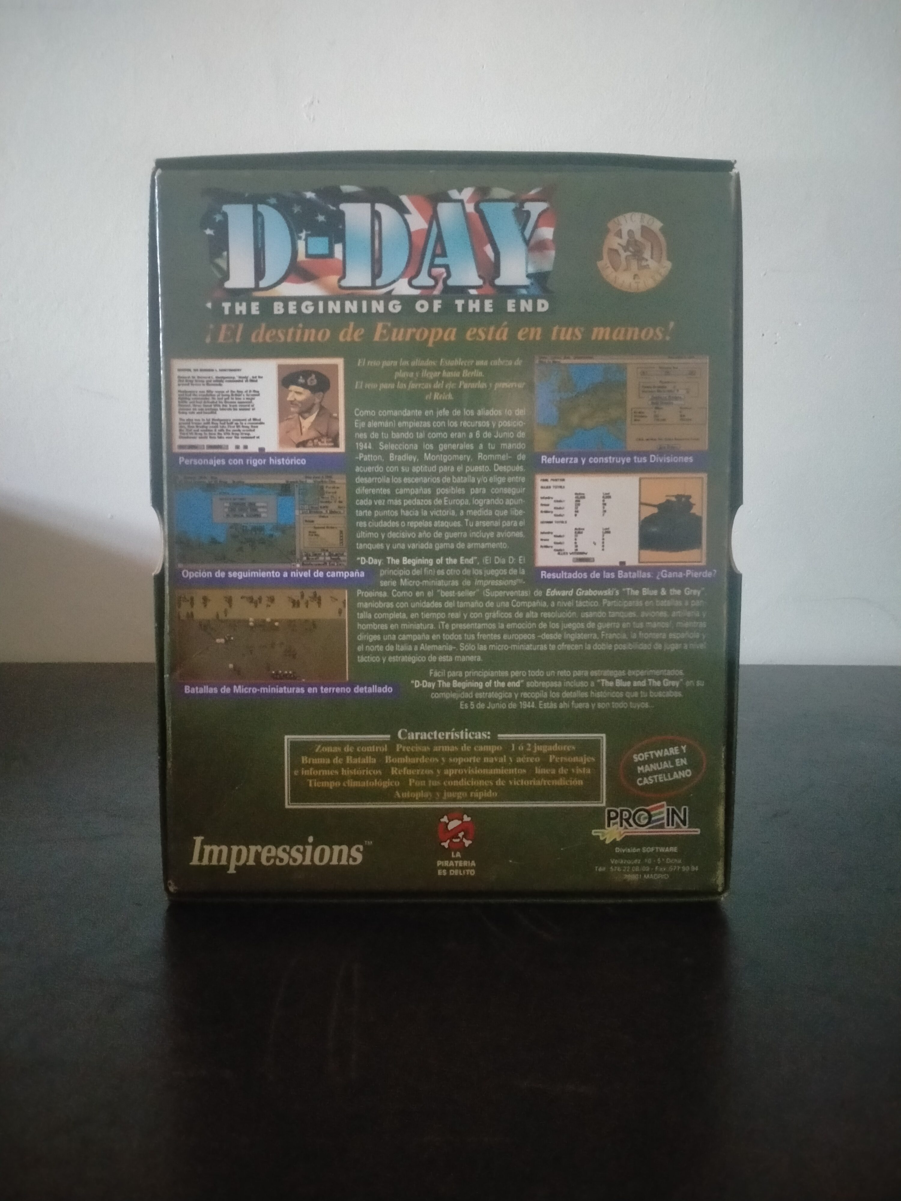 Imagen documental 2 de D-Day: The Beginning of the End, formato Big Box, para MS-DOS