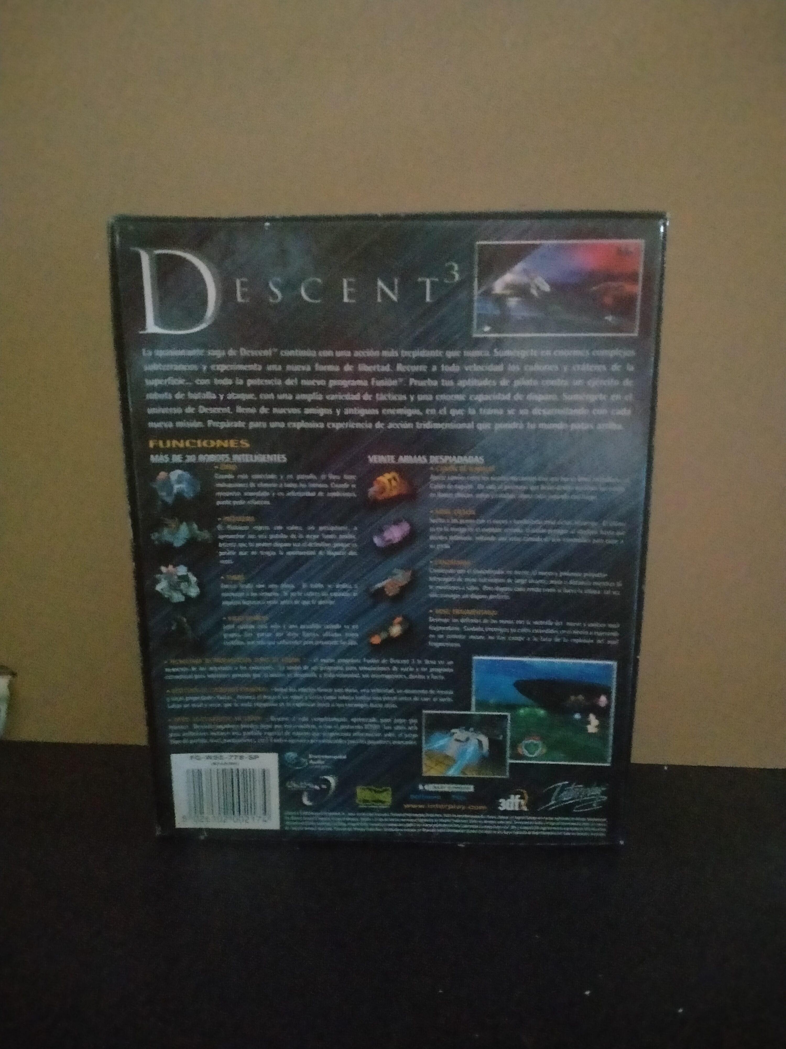 Imagen documental 2 de Descent 3, formato Big Box, para Windows 95, Windows 98, Windows Me