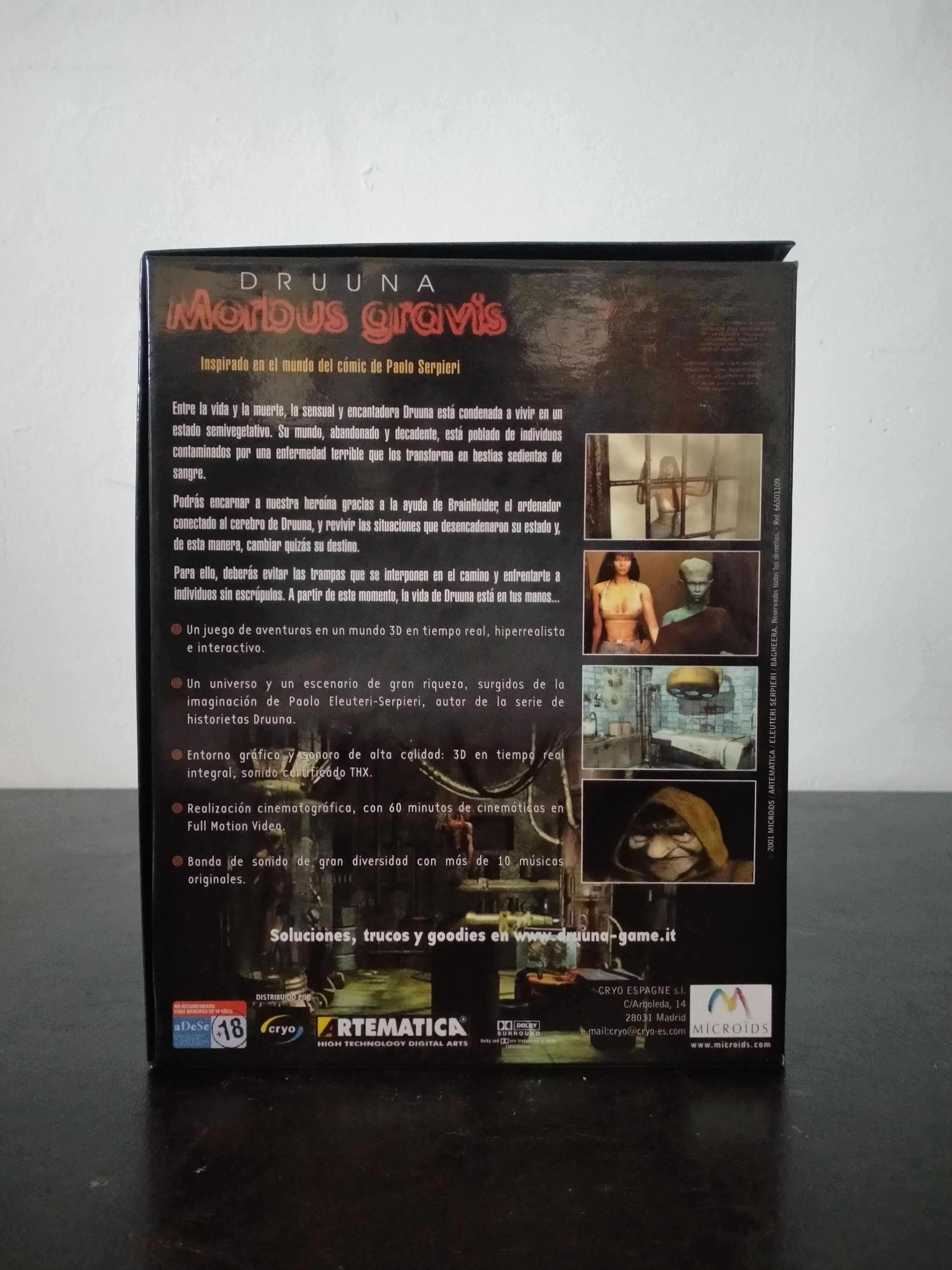 Imagen documental 2 de Druuna: Morbus Gravis, formato Big Box, para Windows 95, Windows 98