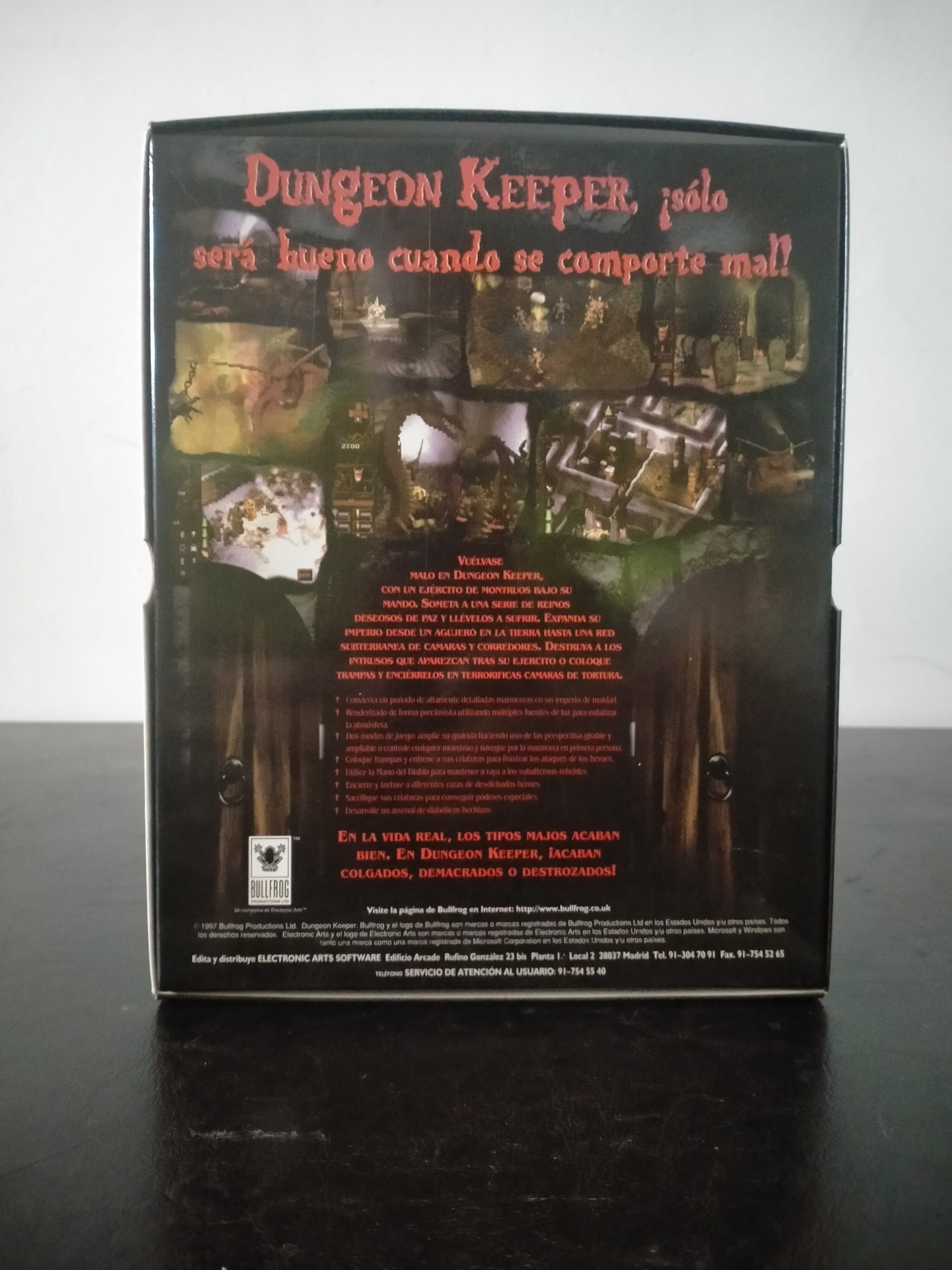 Imagen documental 2 de Dungeon Keeper, formato Big Box, para MS-DOS, Windows 95