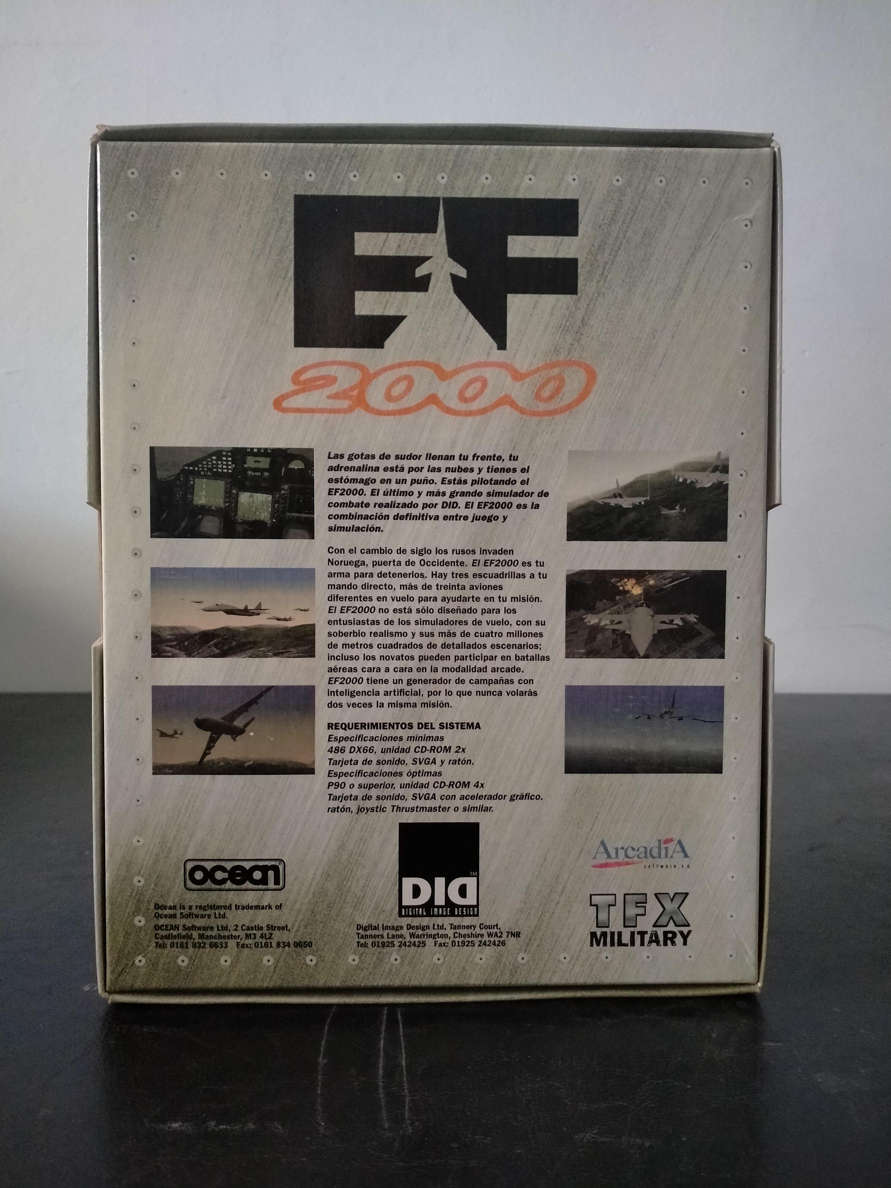 Imagen documental 2 de EF2000, formato Big Box, para MS-DOS