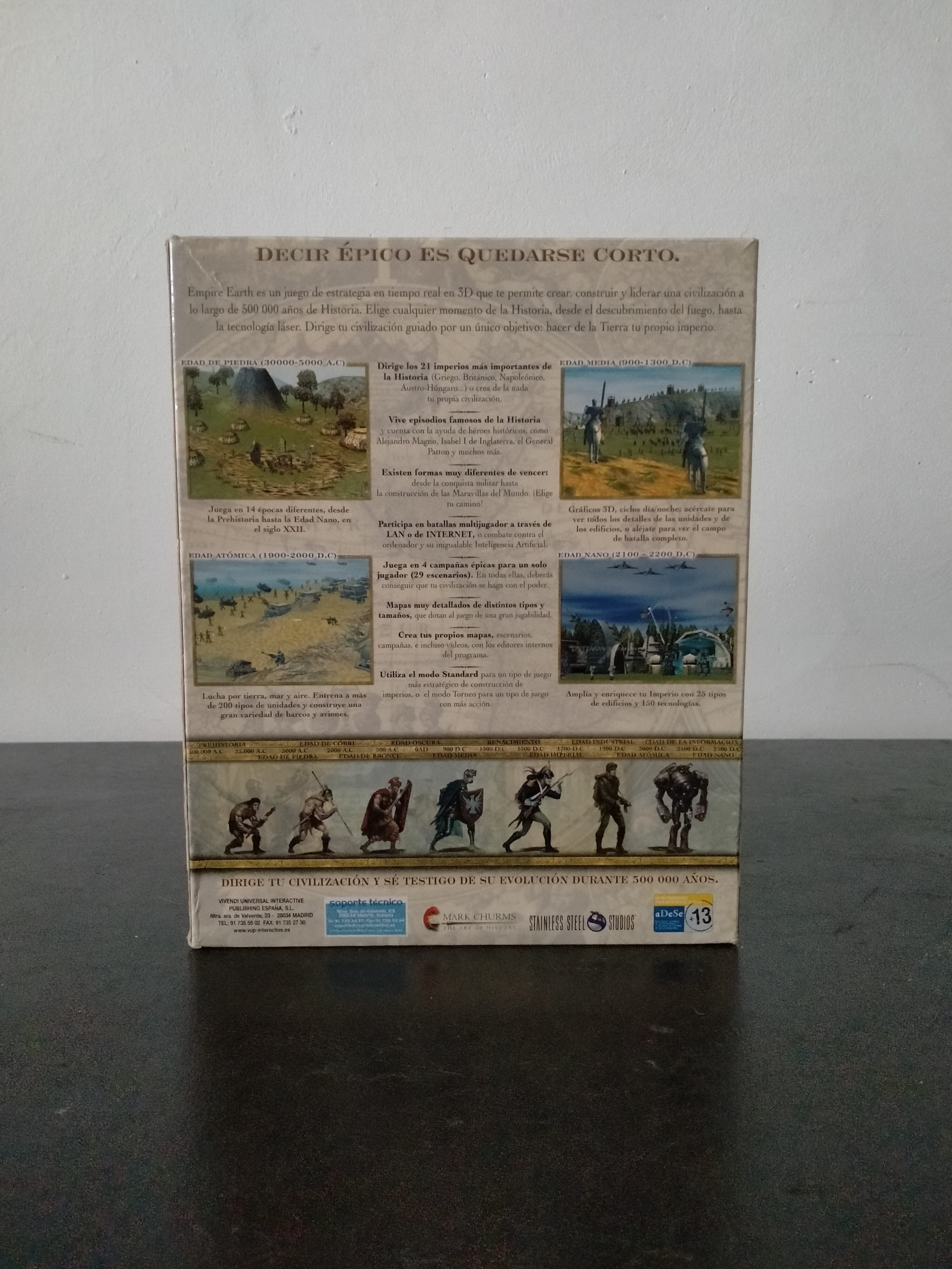 Imagen documental 2 de Empire Earth, formato Big Box, para Windows 95, Windows 98, Windows Me