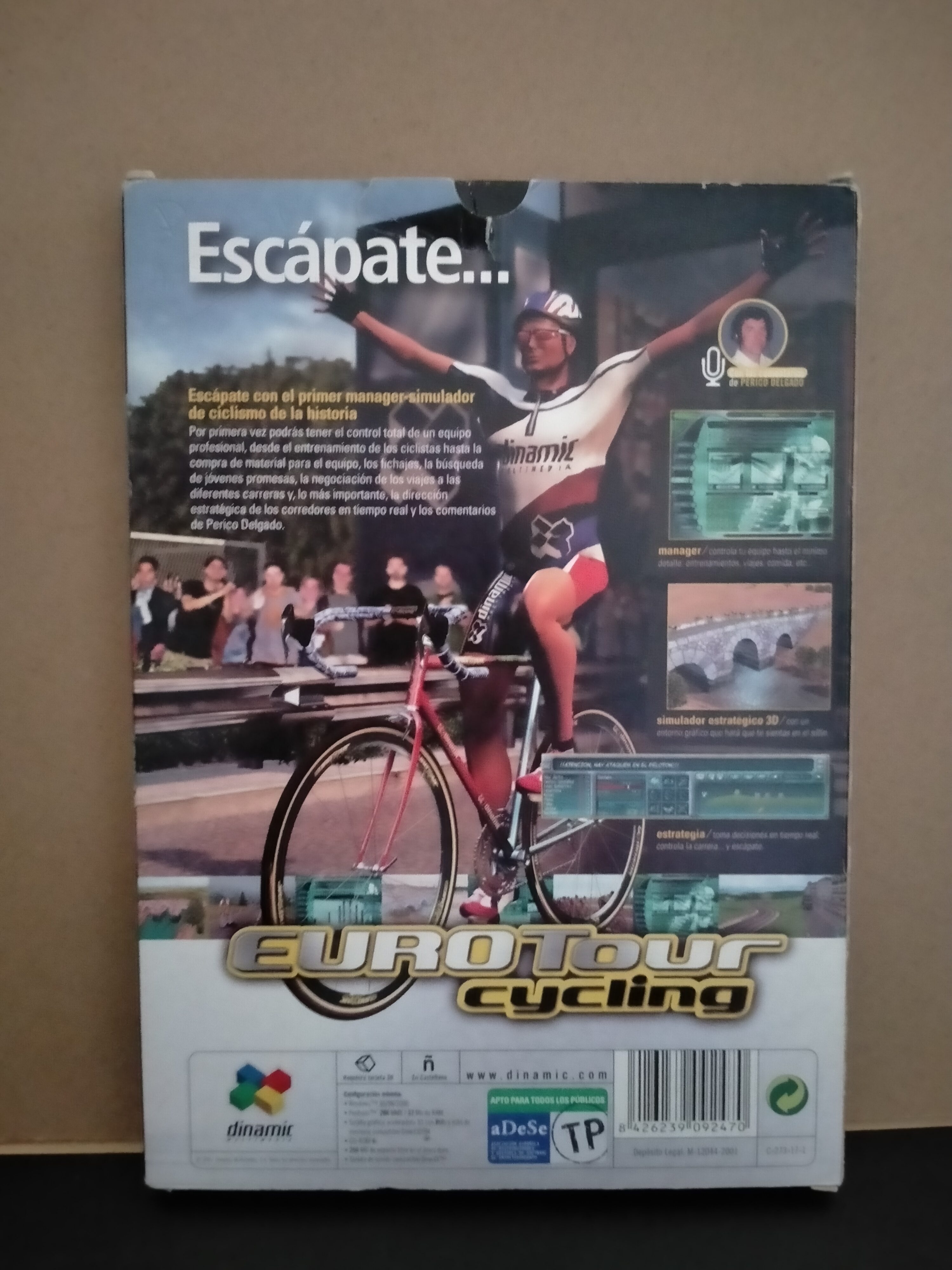 Imagen documental 2 de Euro Tour Cycling, formato Big Box, para Windows 98, Windows Me, Win2000