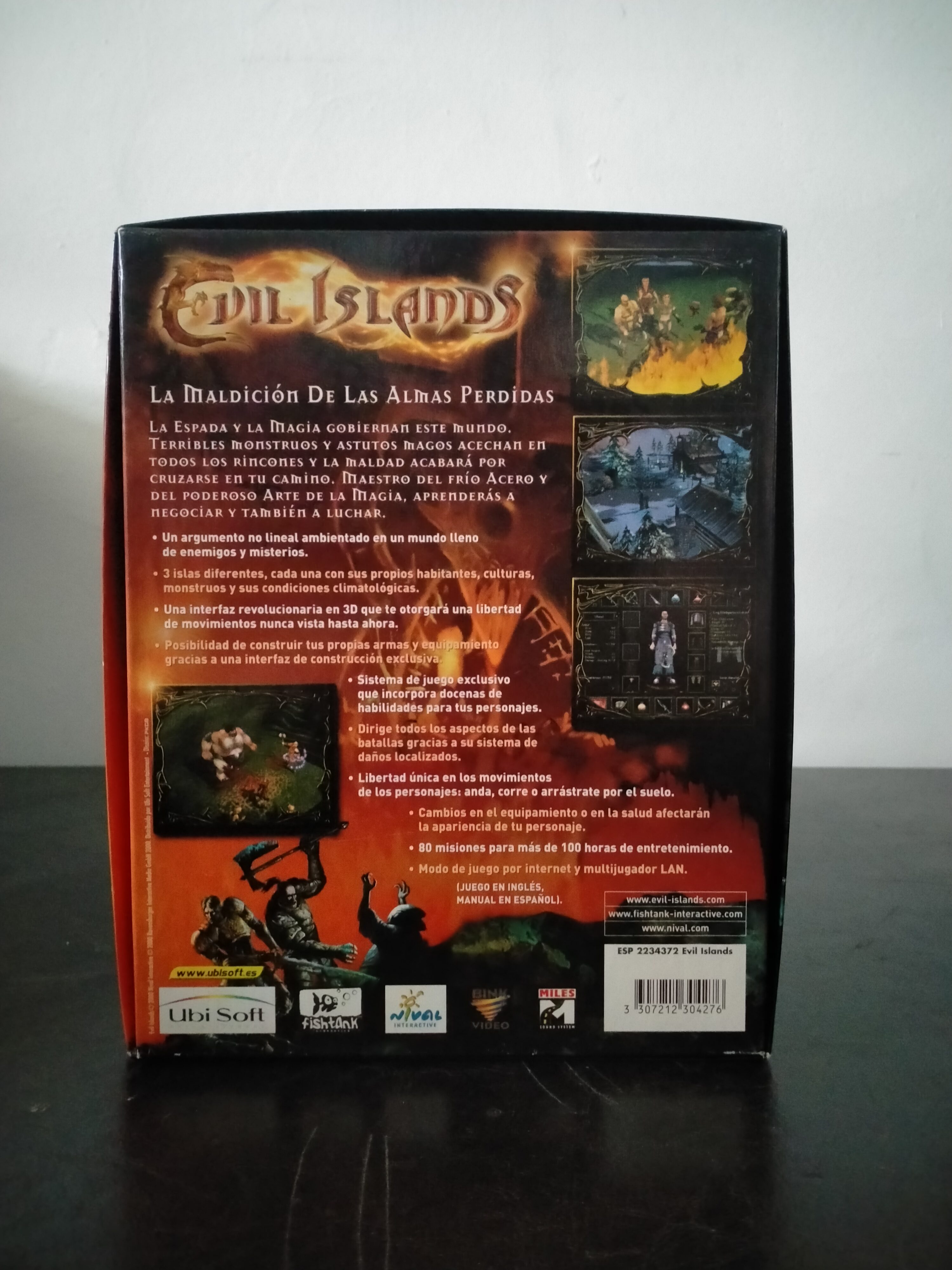 Imagen documental 2 de Evil Islands: Curse of the Lost Soul, formato Big Box, para Windows 95, Windows 98, Windows Me