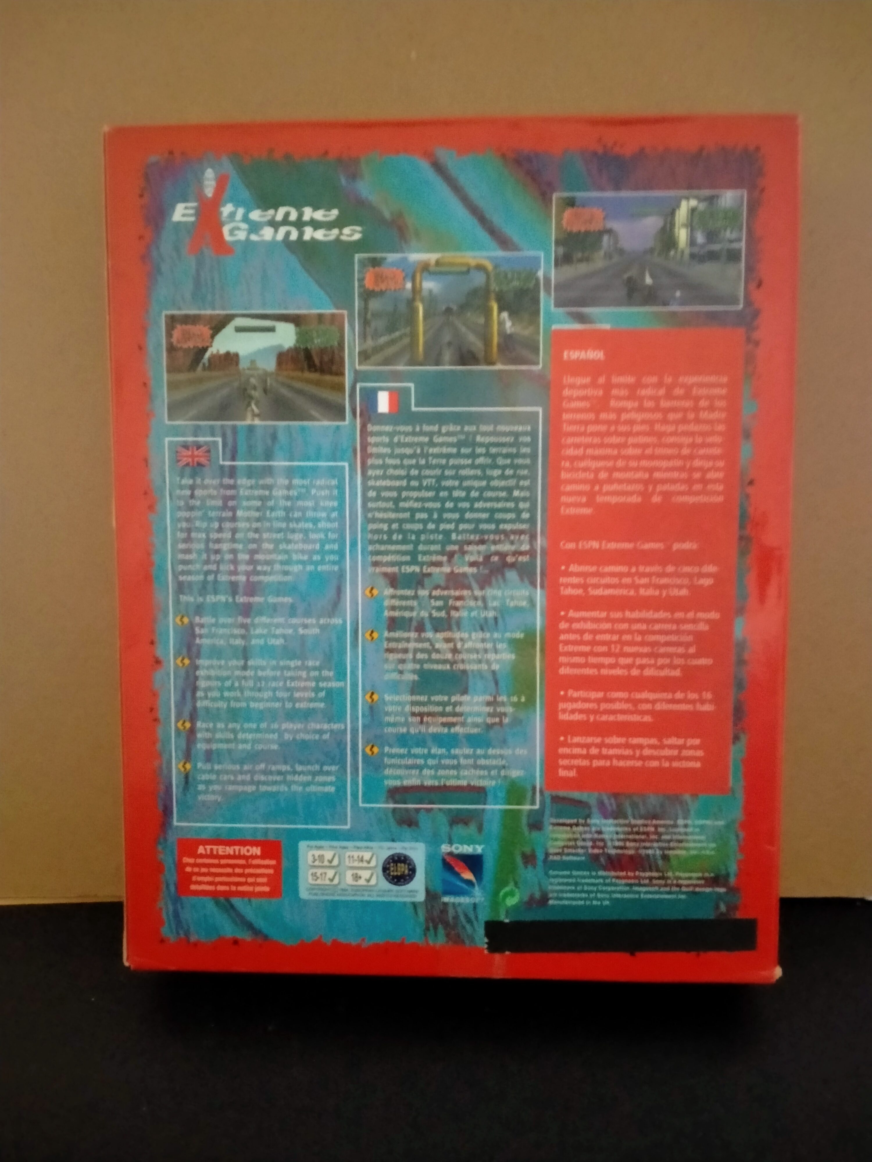 Imagen documental 2 de Extreme Games ESPN 2, formato Big Box, para Windows 95