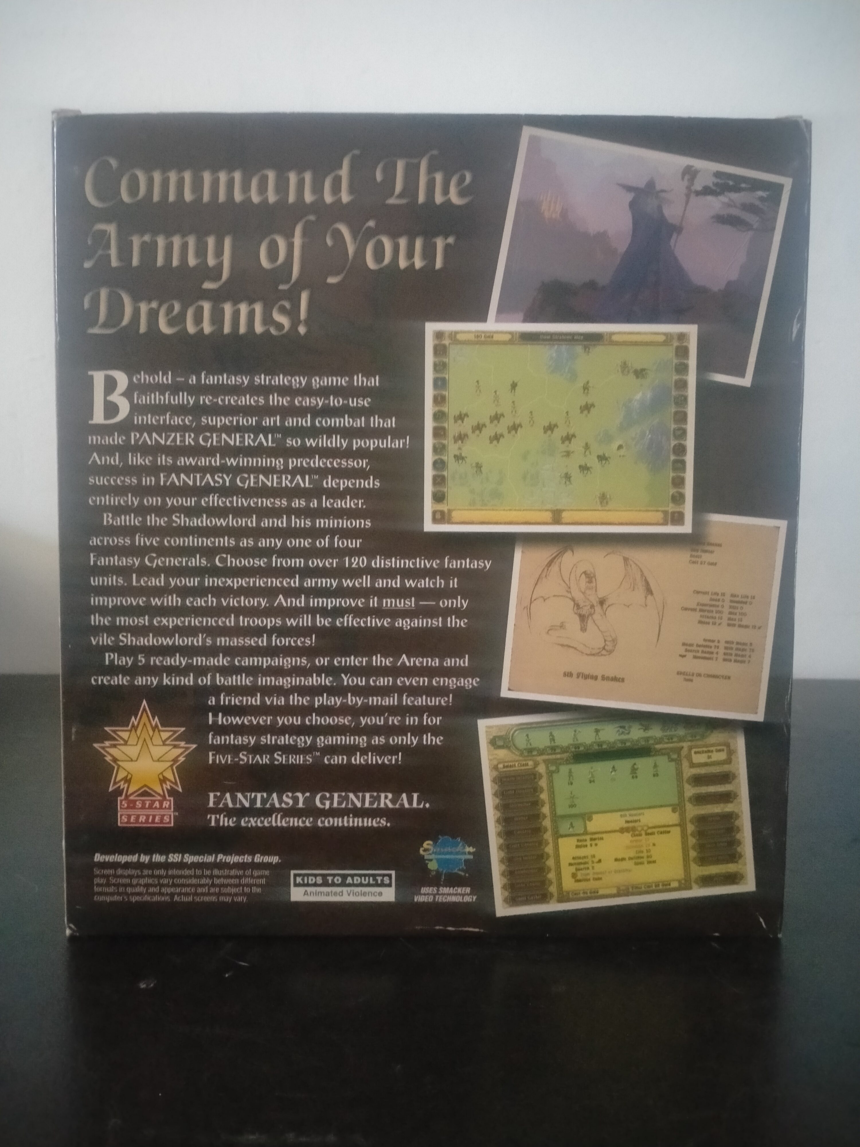 Imagen documental 2 de Fantasy General, formato Big Box, para MS-DOS, Windows 95