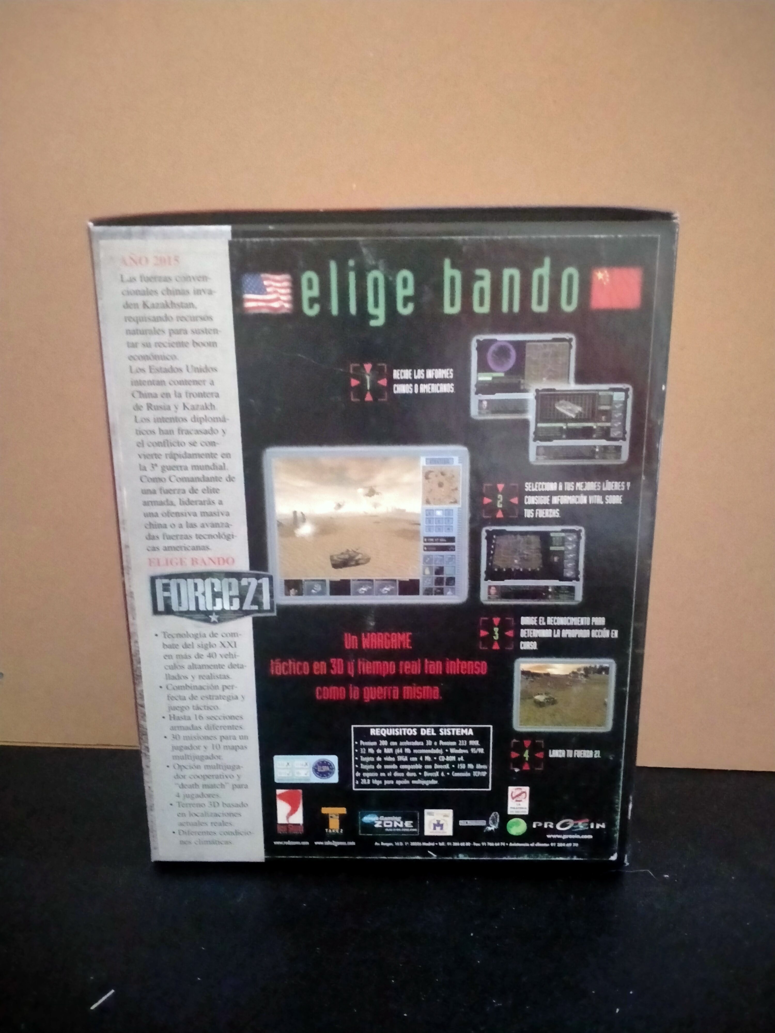 Imagen documental 2 de Force 21, formato Big Box, para Windows 95, Windows 98