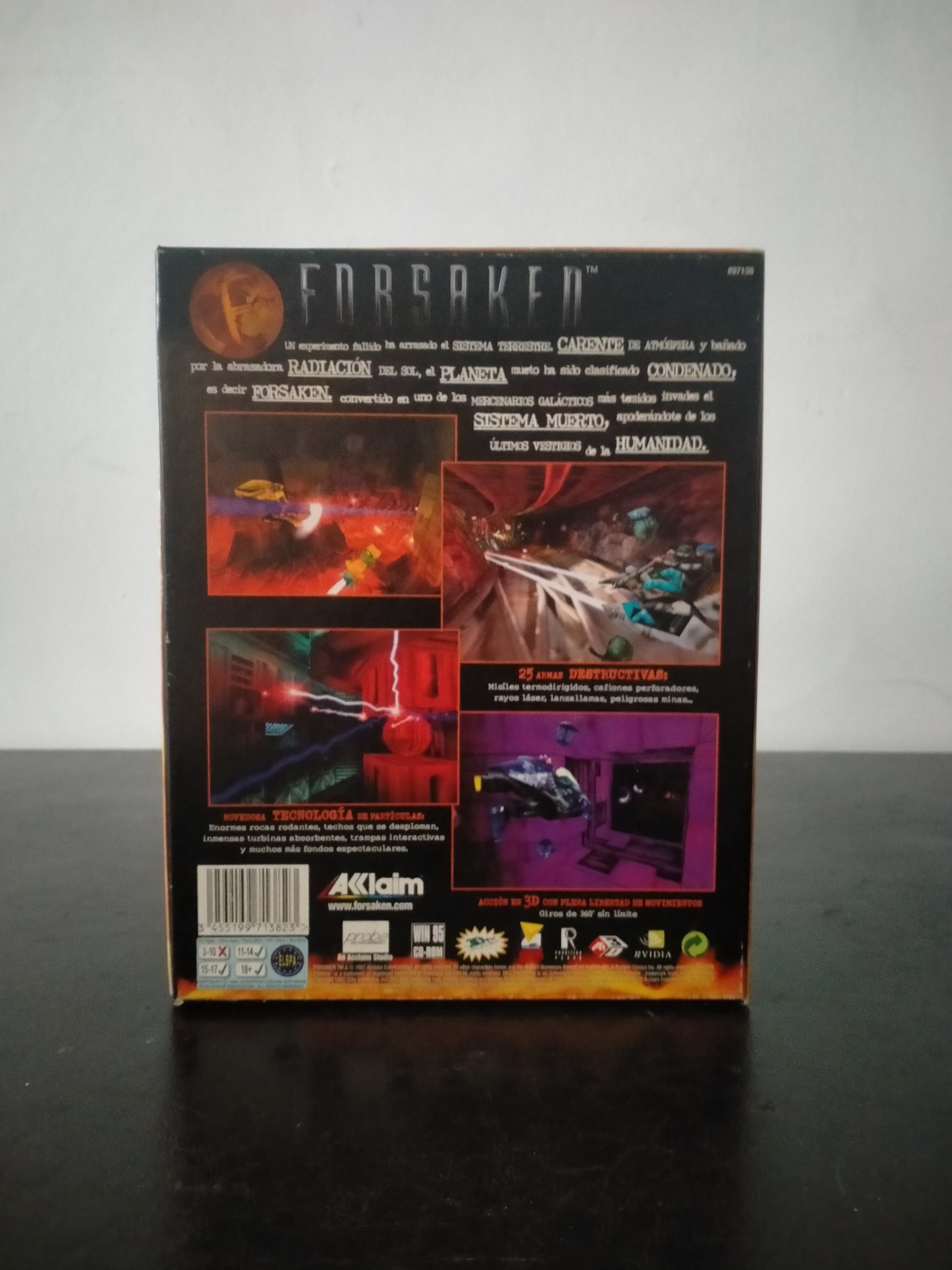Imagen documental 2 de Forsaken, formato Big Box, para Windows 95, Windows 98