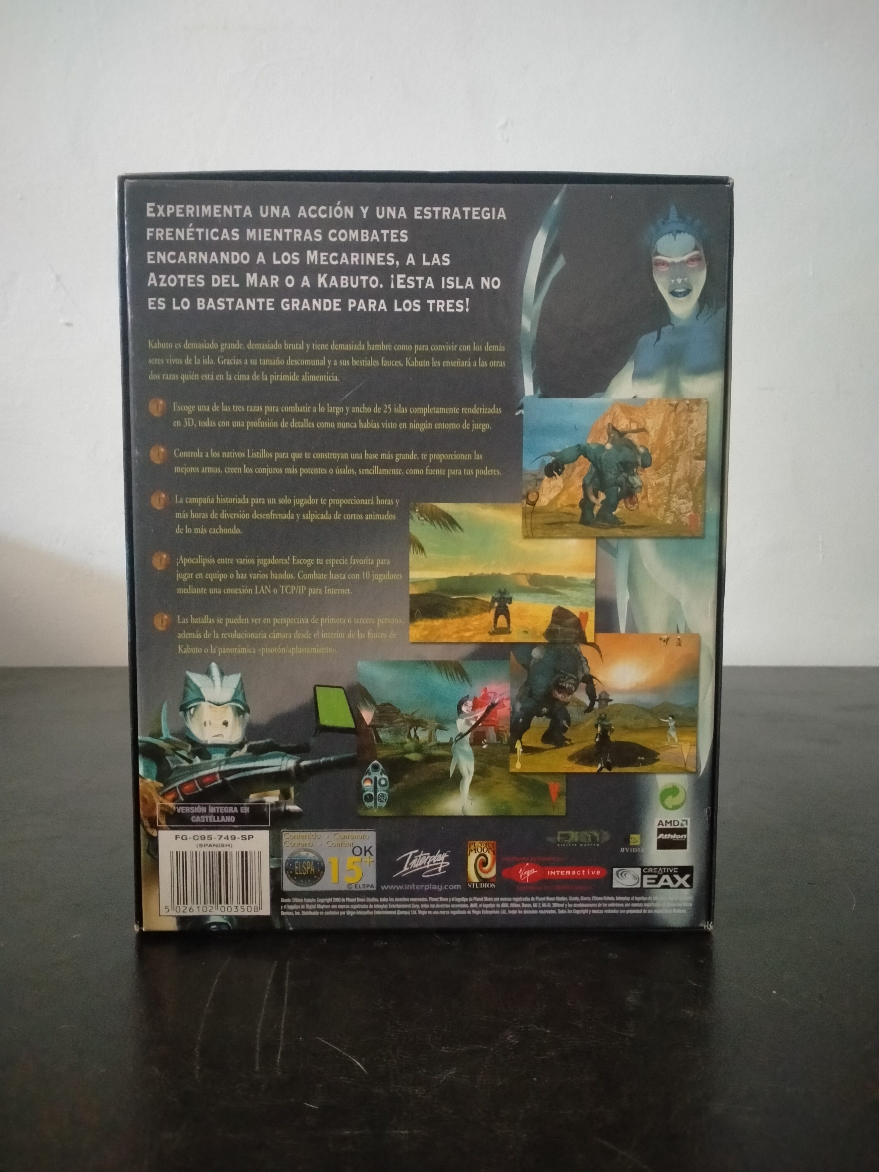 Imagen documental 2 de Giants: Citizen Kabuto, formato Big Box, para Windows 95, Windows 98, Windows Me