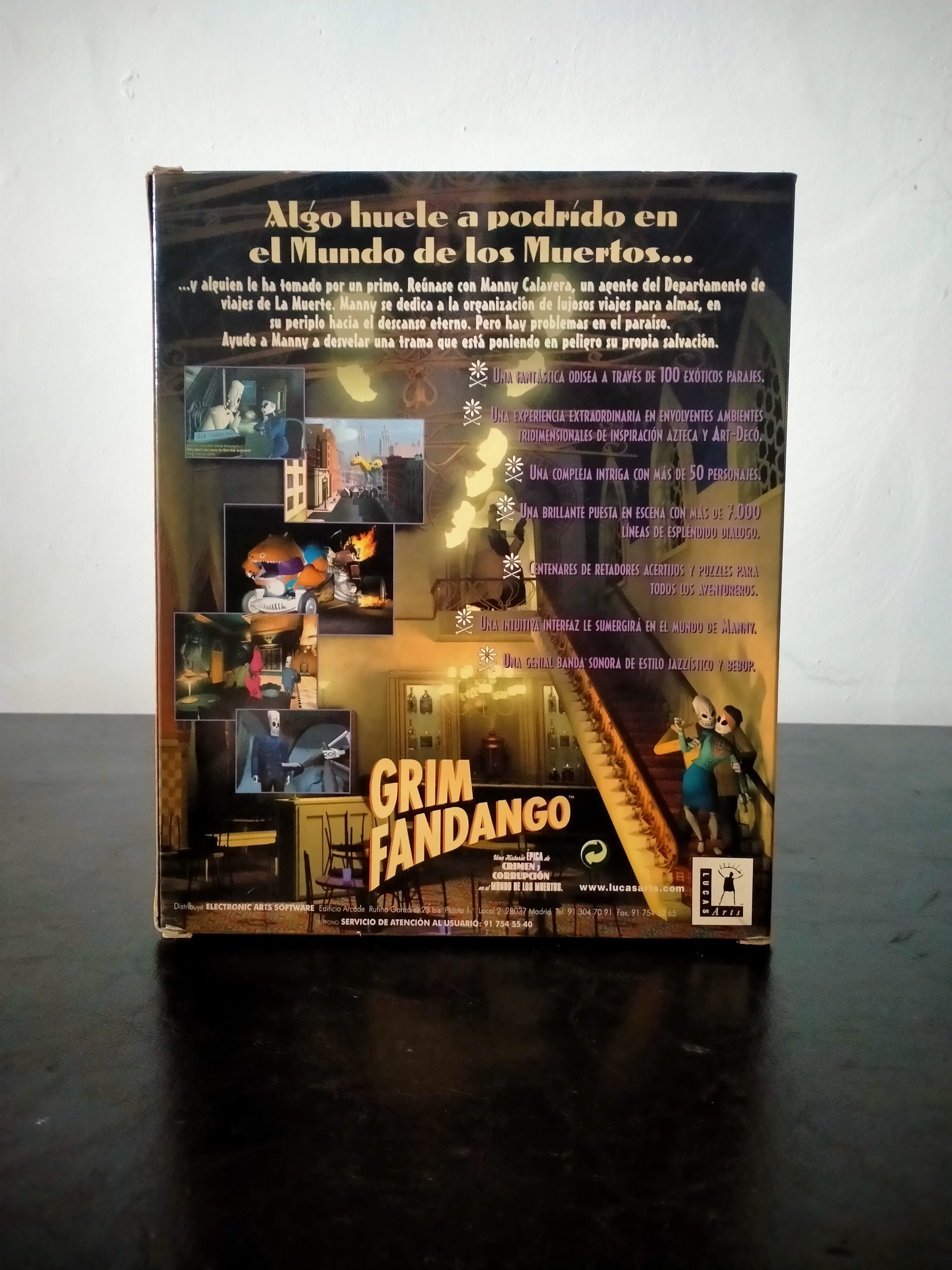Imagen documental 2 de Grim Fandango, formato Big Box, para Windows 95, Windows 98