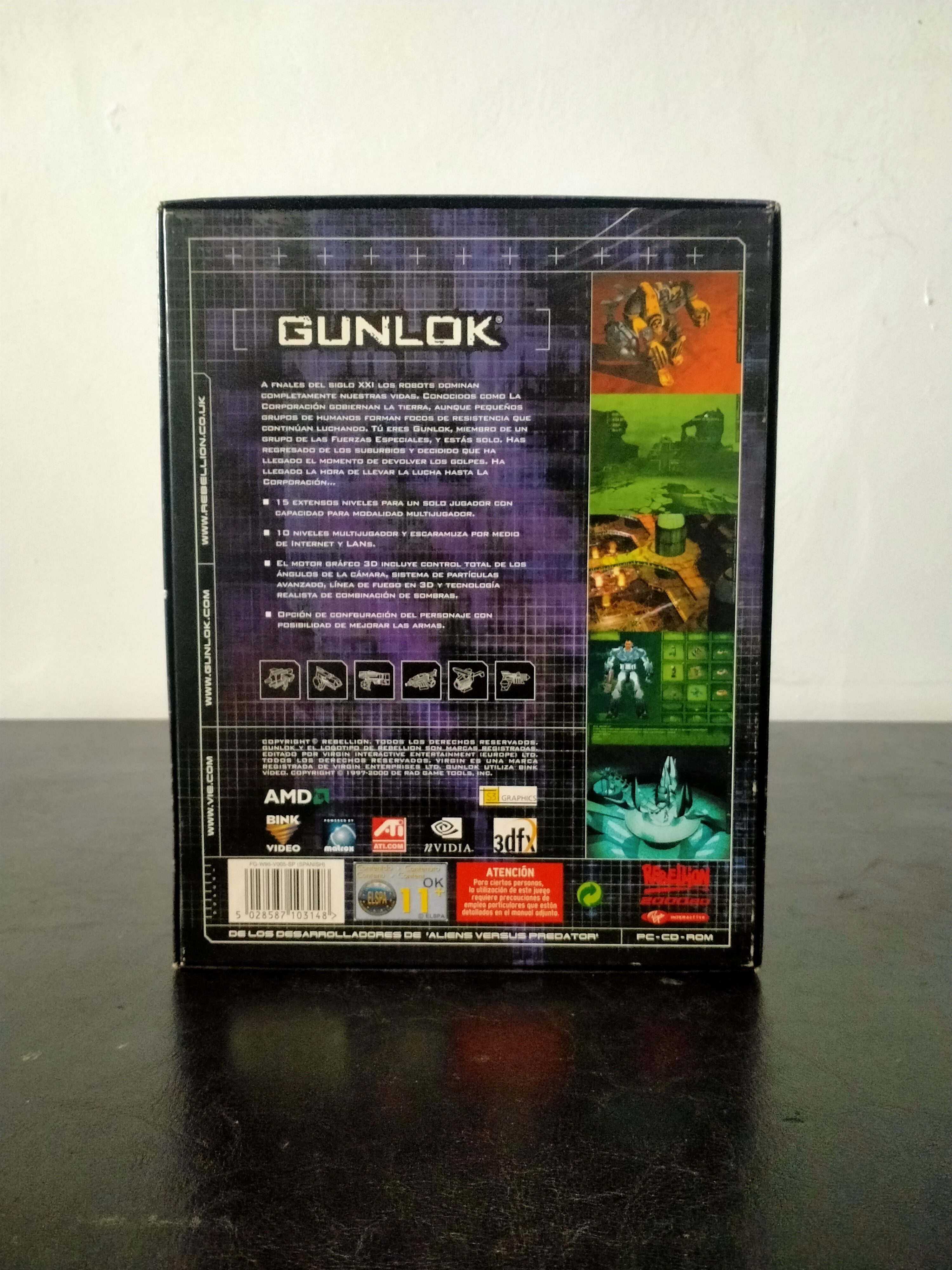 Imagen documental 2 de Gunlok, formato Big Box, para Windows 95, Windows 98, Windows Me