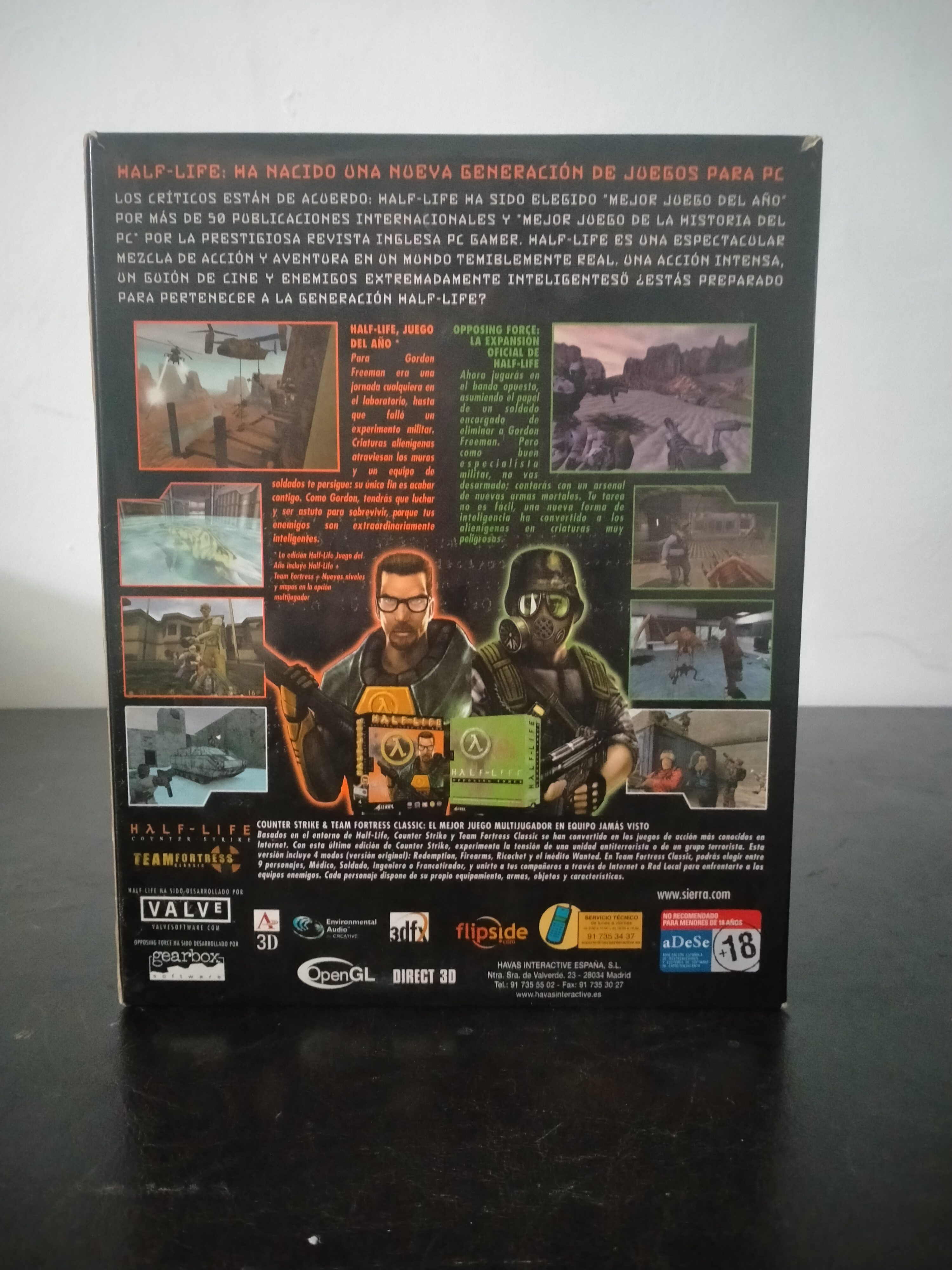 Imagen documental 2 de Half-Life Generation, formato Big Box, para Windows 95, Windows 98, Windows NT