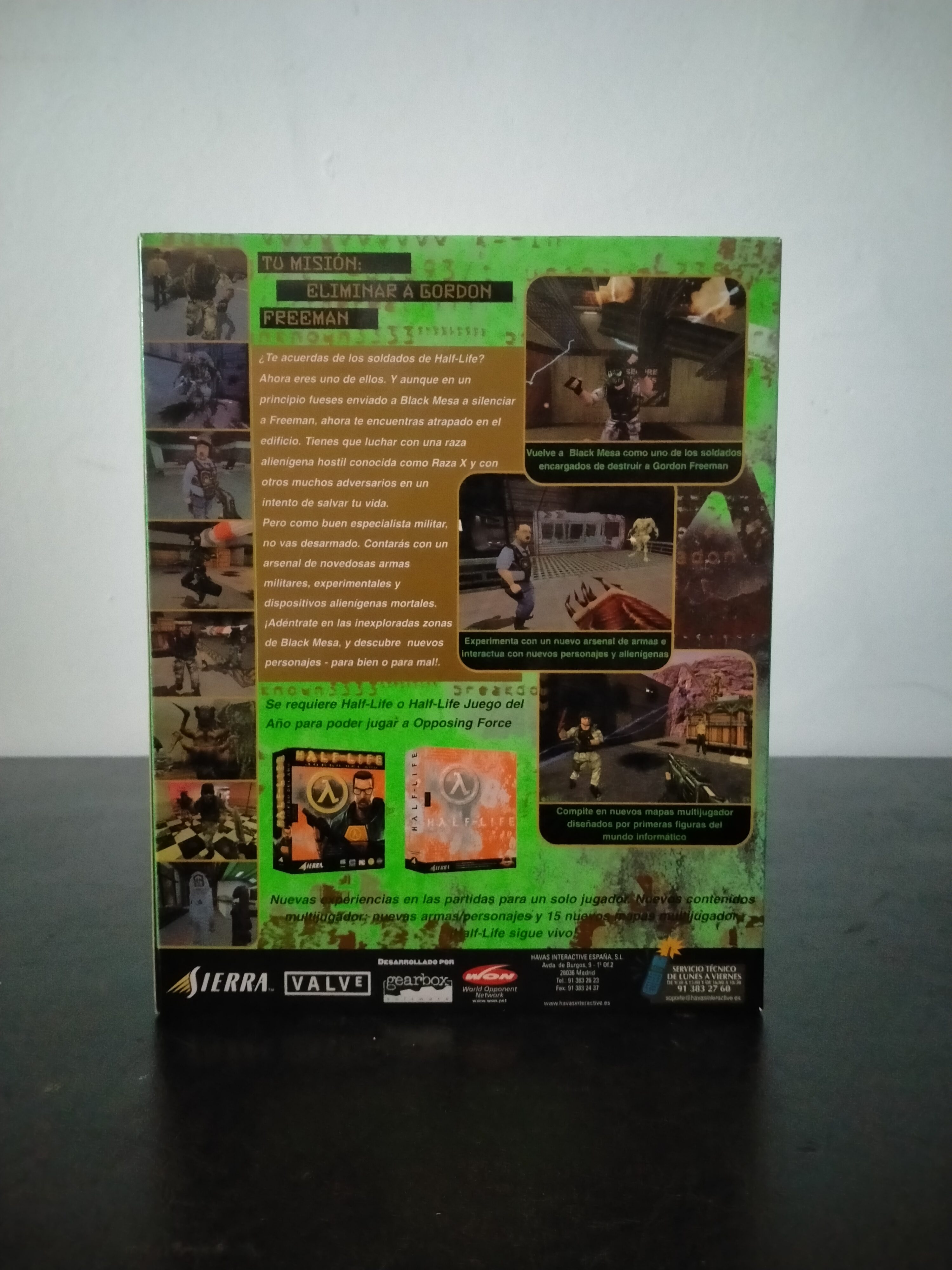 Imagen documental 2 de Half-Life: Opposing Force, formato Big Box, para Windows 95, Windows 98, Windows NT